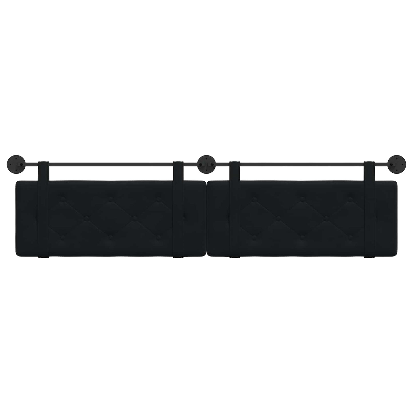 Hangend hoofdbord Zwart Fluweel is nu te koop bij PeponiXL, paradijselijk wonen!