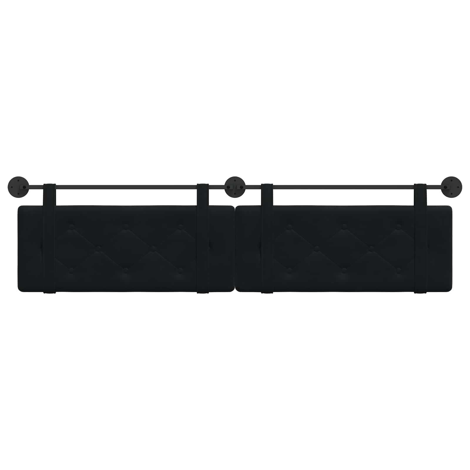 Hangend hoofdbord Zwart Fluweel is nu te koop bij PeponiXL, paradijselijk wonen!
