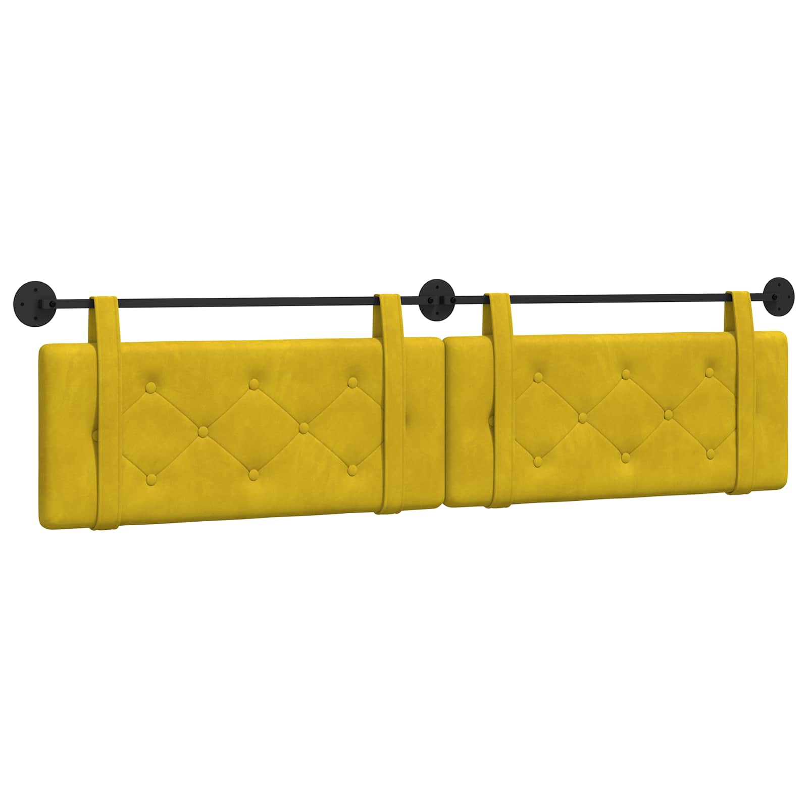 Hangend hoofdbord Geel Fluweel is nu te koop bij PeponiXL, paradijselijk wonen!