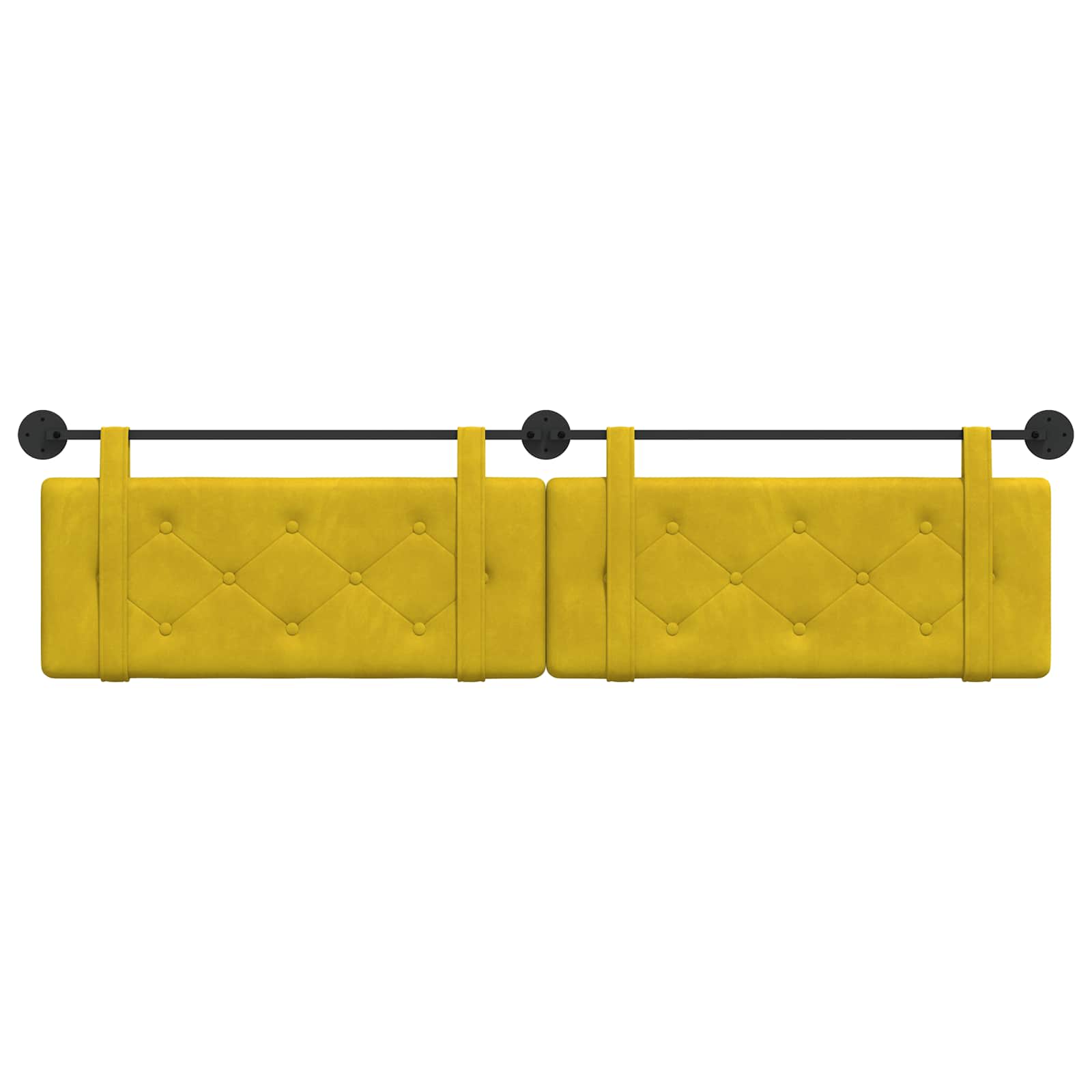 Hangend hoofdbord Geel Fluweel is nu te koop bij PeponiXL, paradijselijk wonen!
