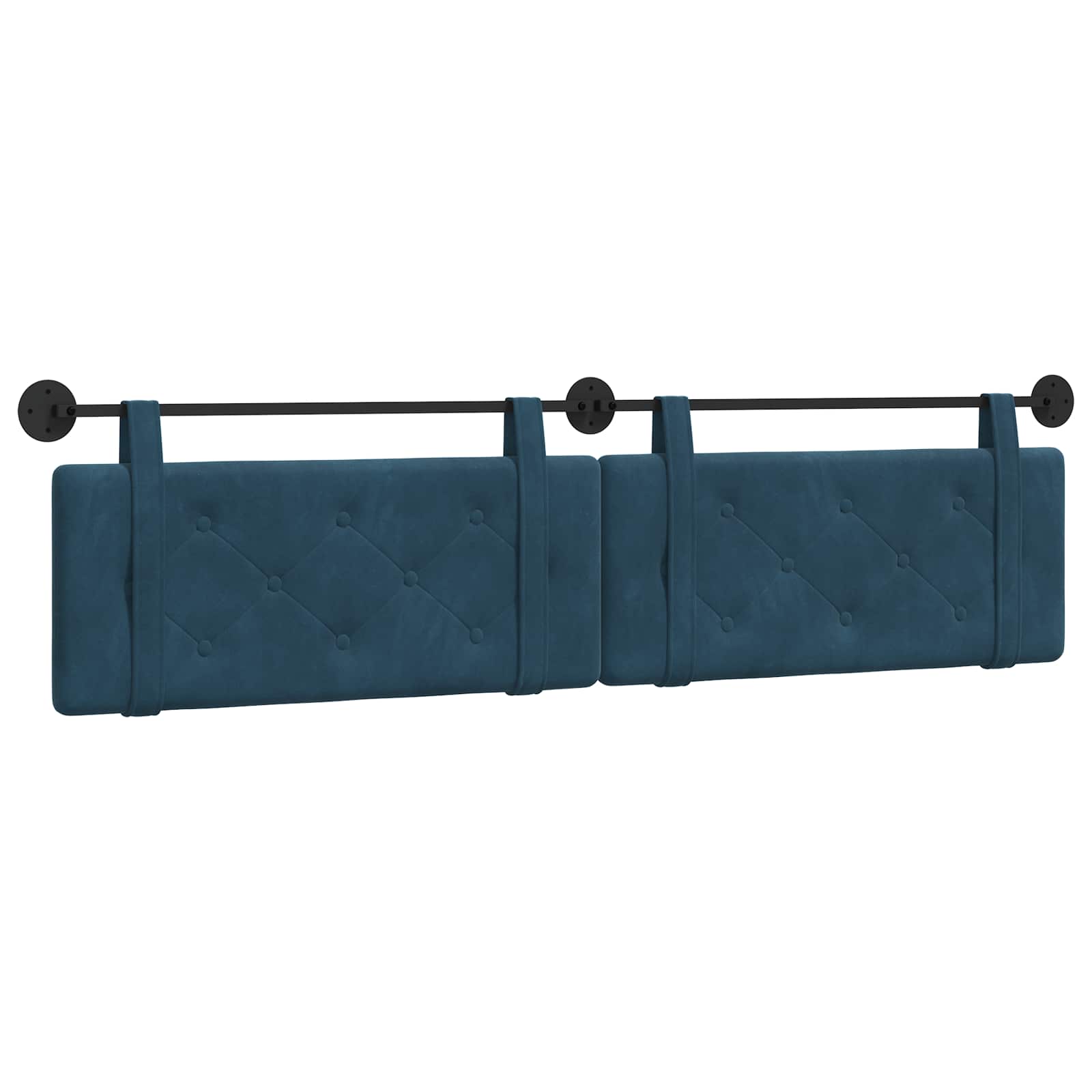 Hangend hoofdbord Blauw Fluweel is nu te koop bij PeponiXL, paradijselijk wonen!