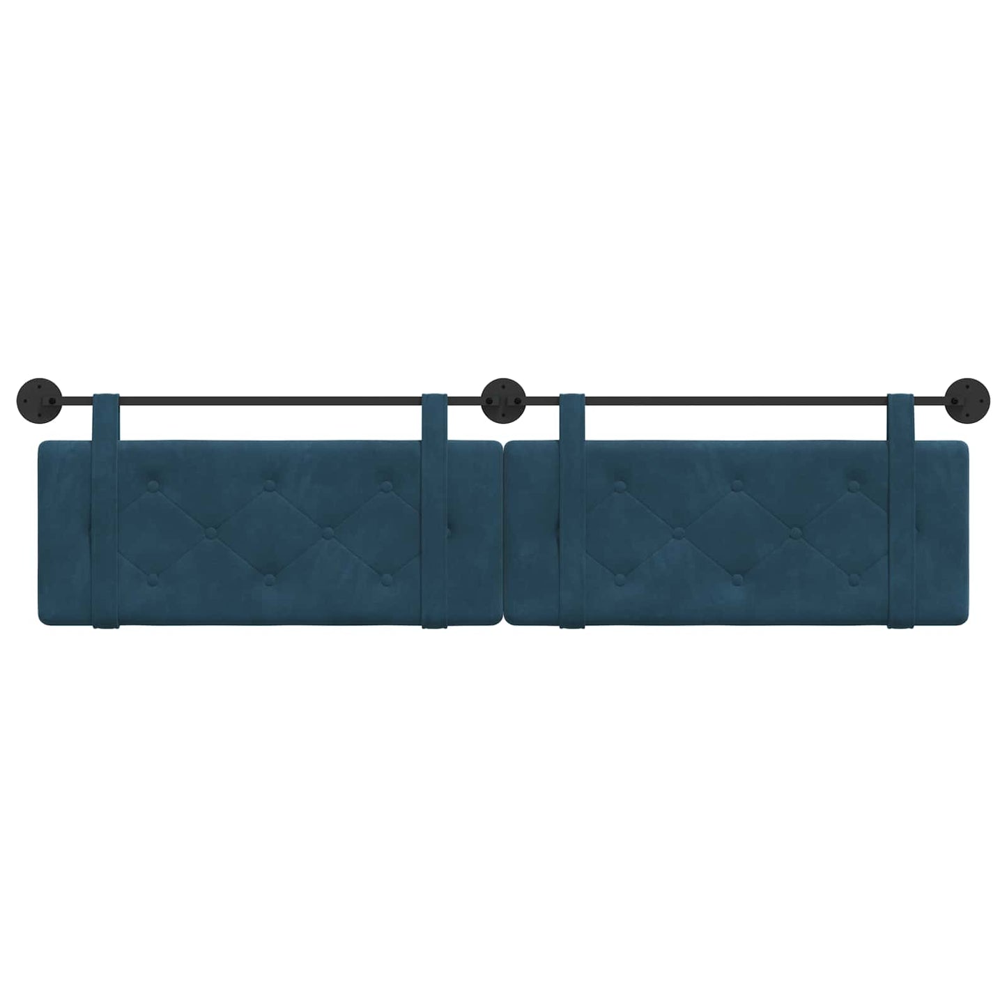 Hangend hoofdbord Blauw Fluweel is nu te koop bij PeponiXL, paradijselijk wonen!