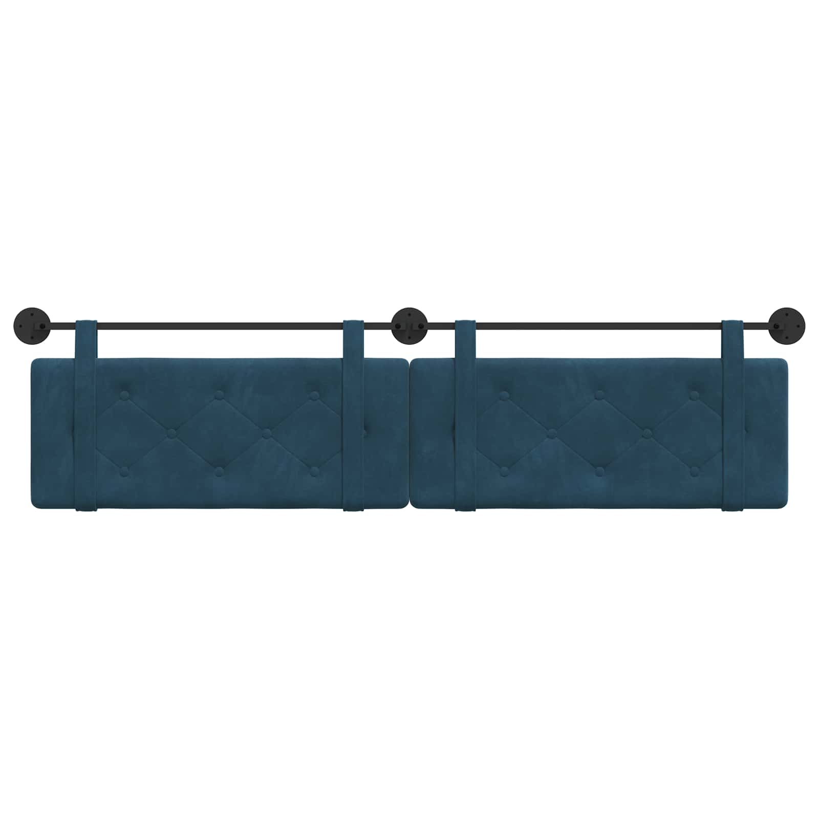 Hangend hoofdbord Blauw Fluweel is nu te koop bij PeponiXL, paradijselijk wonen!