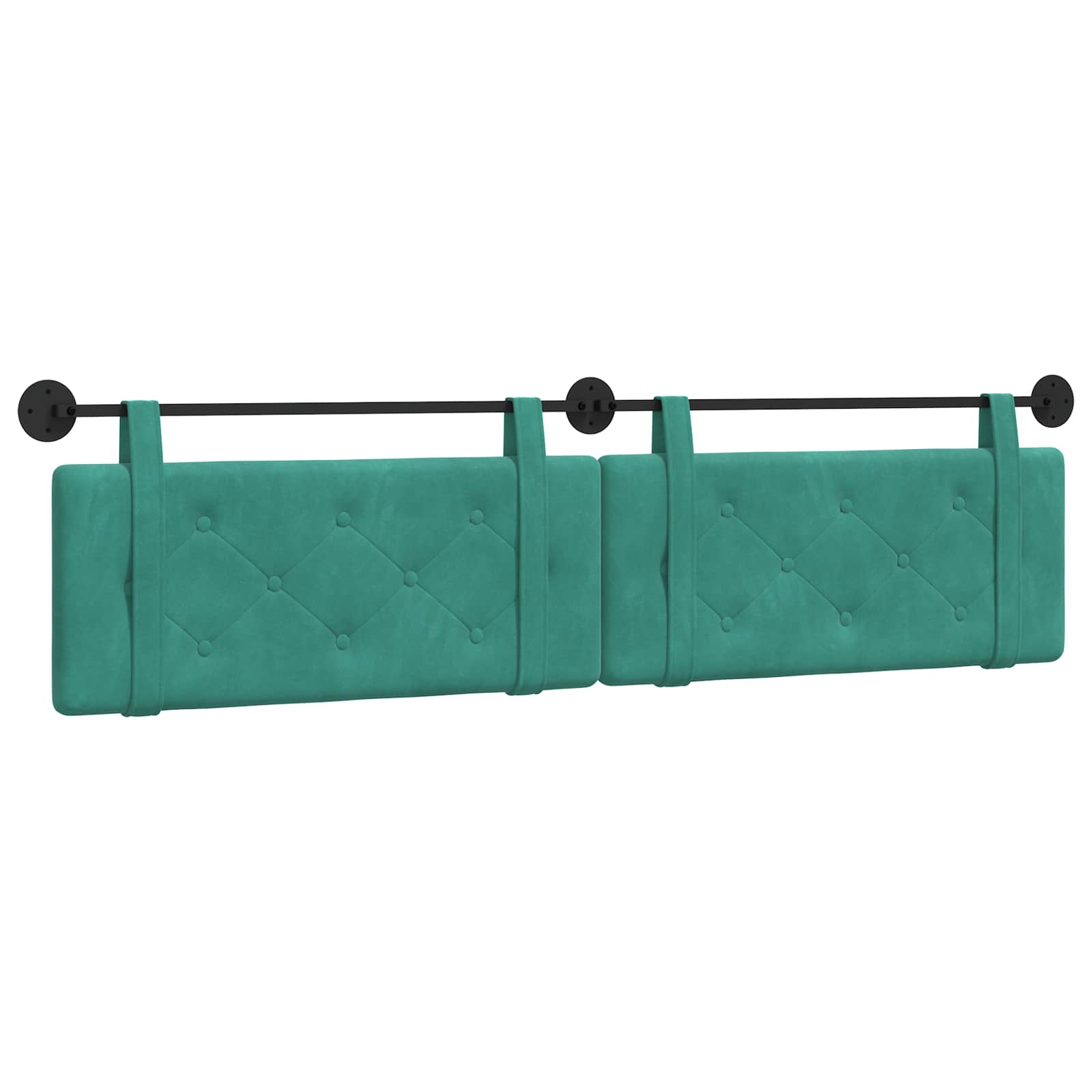 Hangend hoofdbord Turquoise Fluweel is nu te koop bij PeponiXL, paradijselijk wonen!