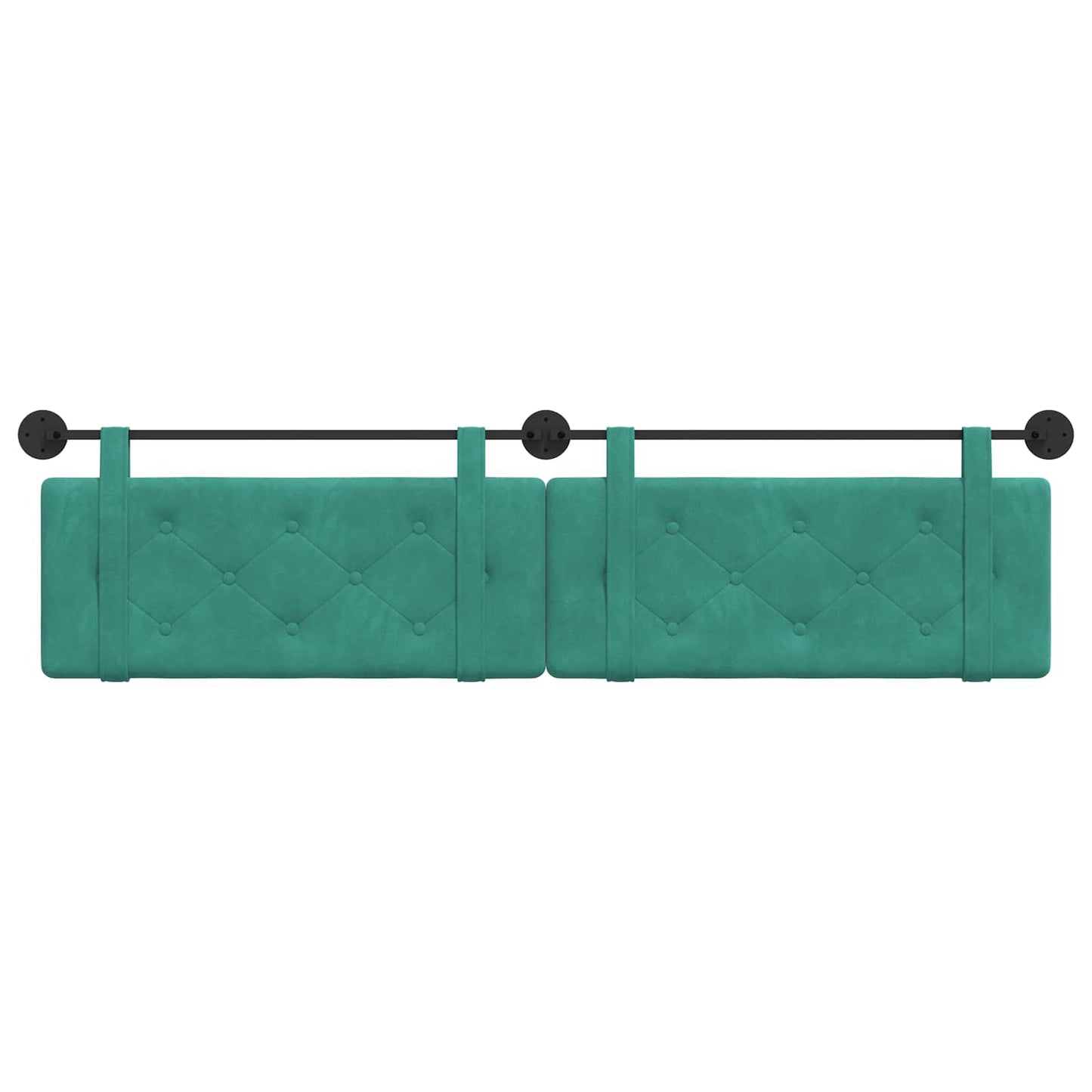 Hangend hoofdbord Turquoise Fluweel is nu te koop bij PeponiXL, paradijselijk wonen!