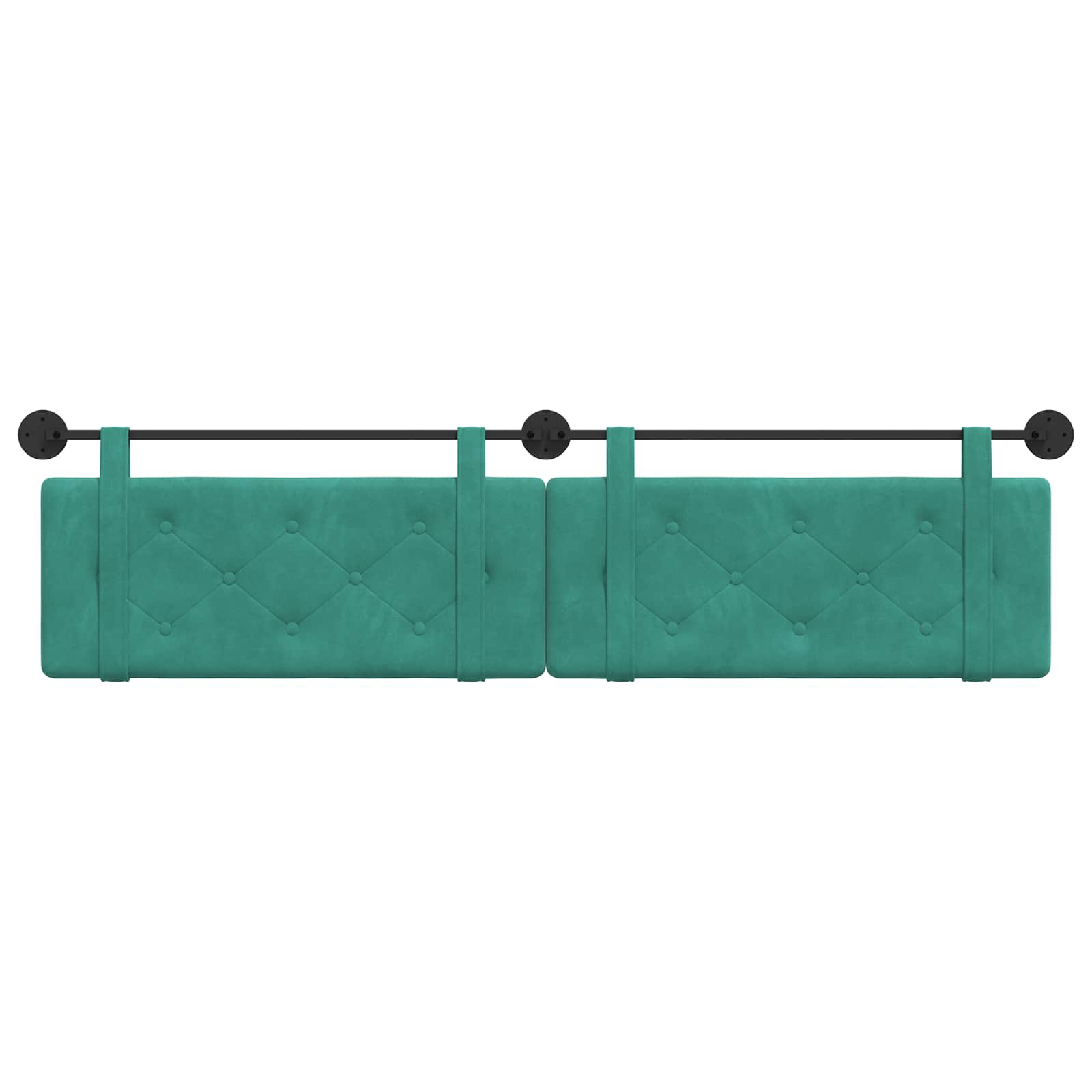 Hangend hoofdbord Turquoise Fluweel is nu te koop bij PeponiXL, paradijselijk wonen!