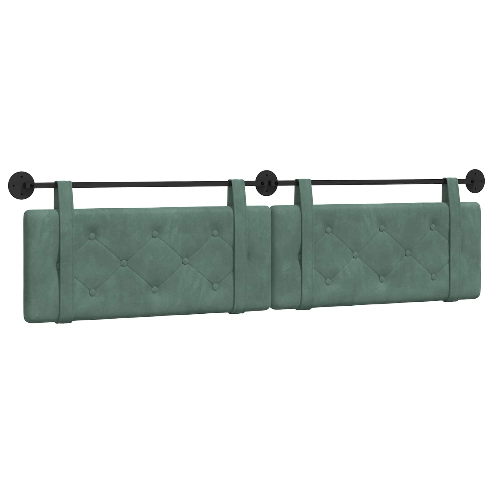 Hangend hoofdbord Zeegroen Fluweel is nu te koop bij PeponiXL, paradijselijk wonen!