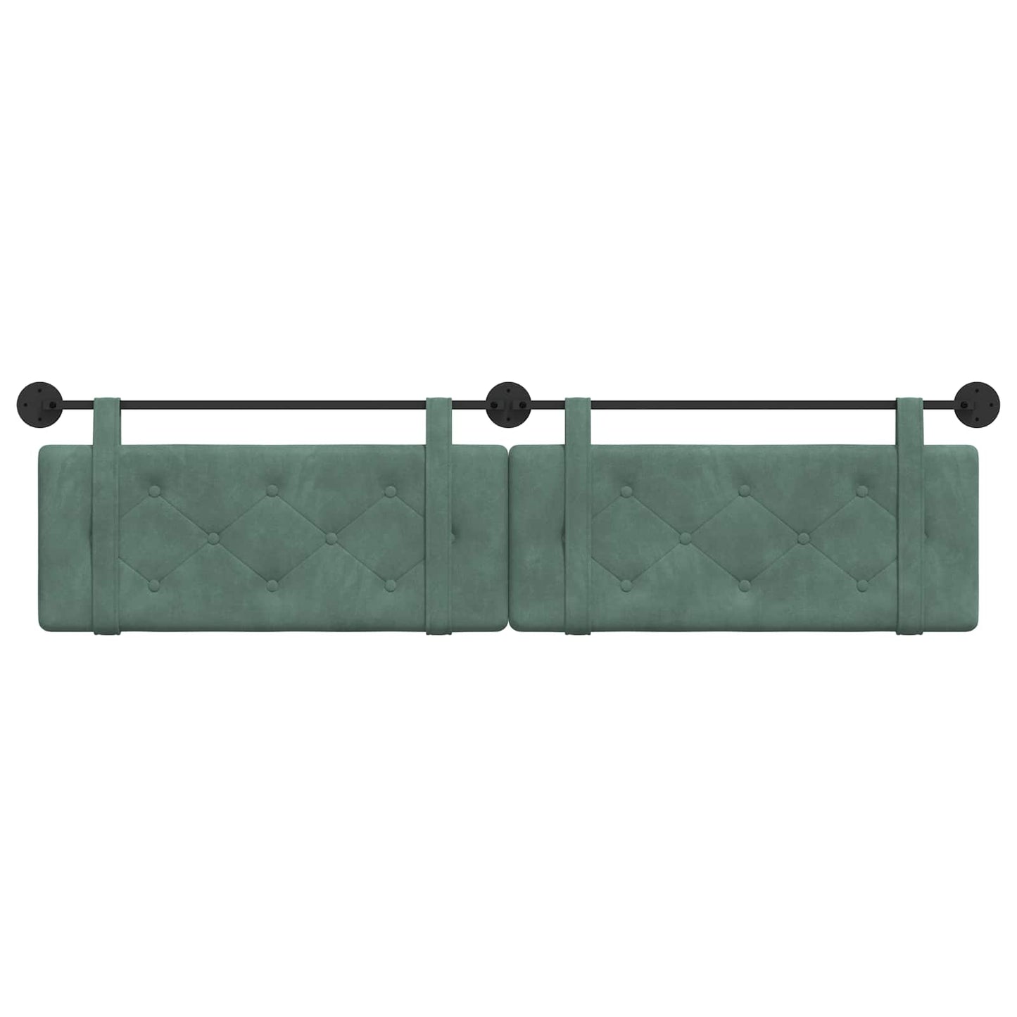 Hangend hoofdbord Zeegroen Fluweel is nu te koop bij PeponiXL, paradijselijk wonen!