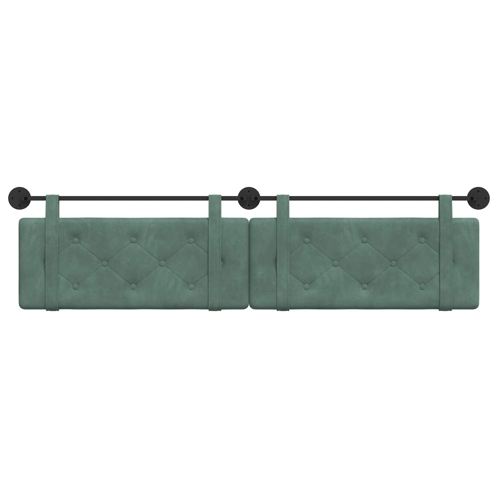Hangend hoofdbord Zeegroen Fluweel is nu te koop bij PeponiXL, paradijselijk wonen!