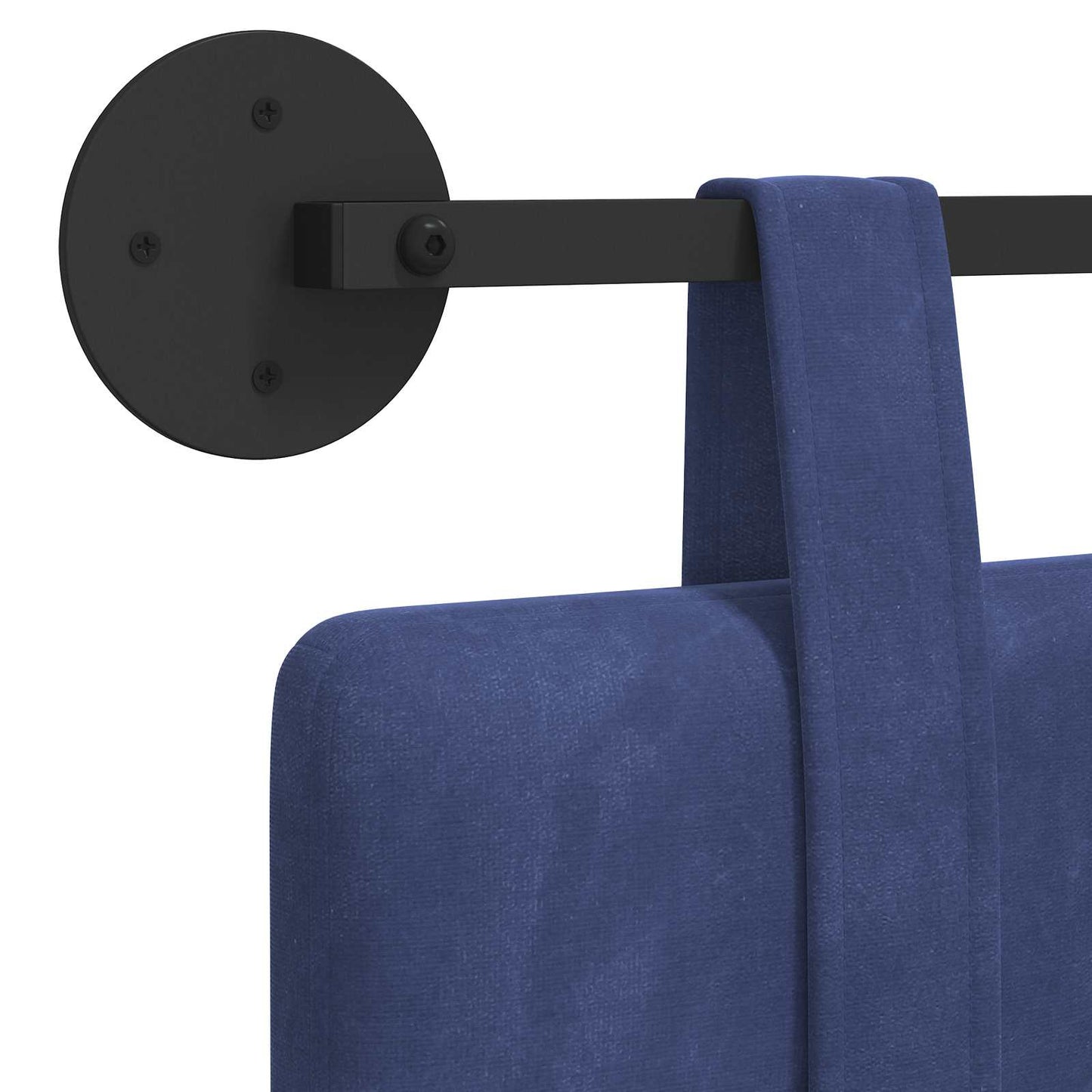 Hangend hoofdbord Politieblauw Fluweel is nu te koop bij PeponiXL, paradijselijk wonen!