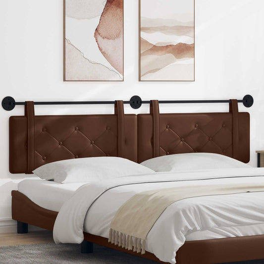 Hangend hoofdbord Bruin Kunstleer is nu te koop bij PeponiXL, paradijselijk wonen!