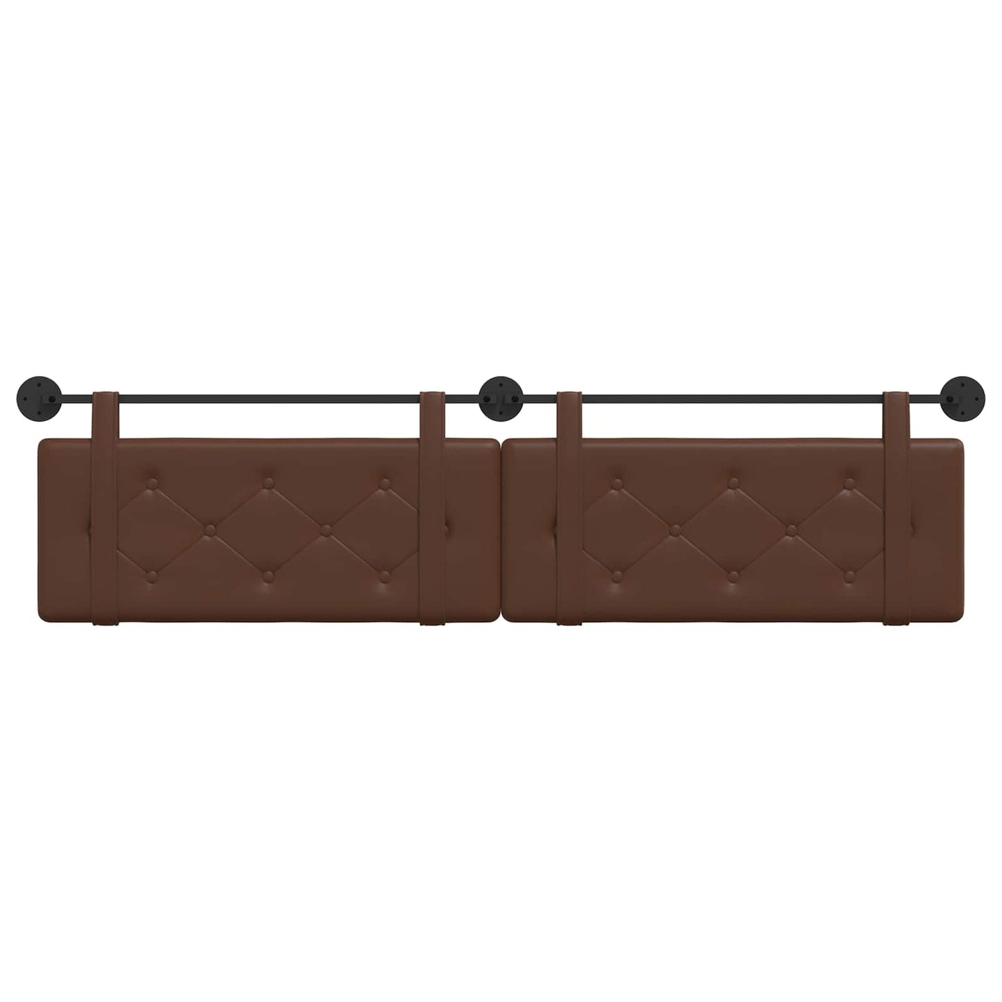 Hangend hoofdbord Bruin Kunstleer is nu te koop bij PeponiXL, paradijselijk wonen!