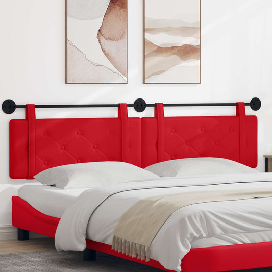 Hangend hoofdbord Rood Kunstleer is nu te koop bij PeponiXL, paradijselijk wonen!