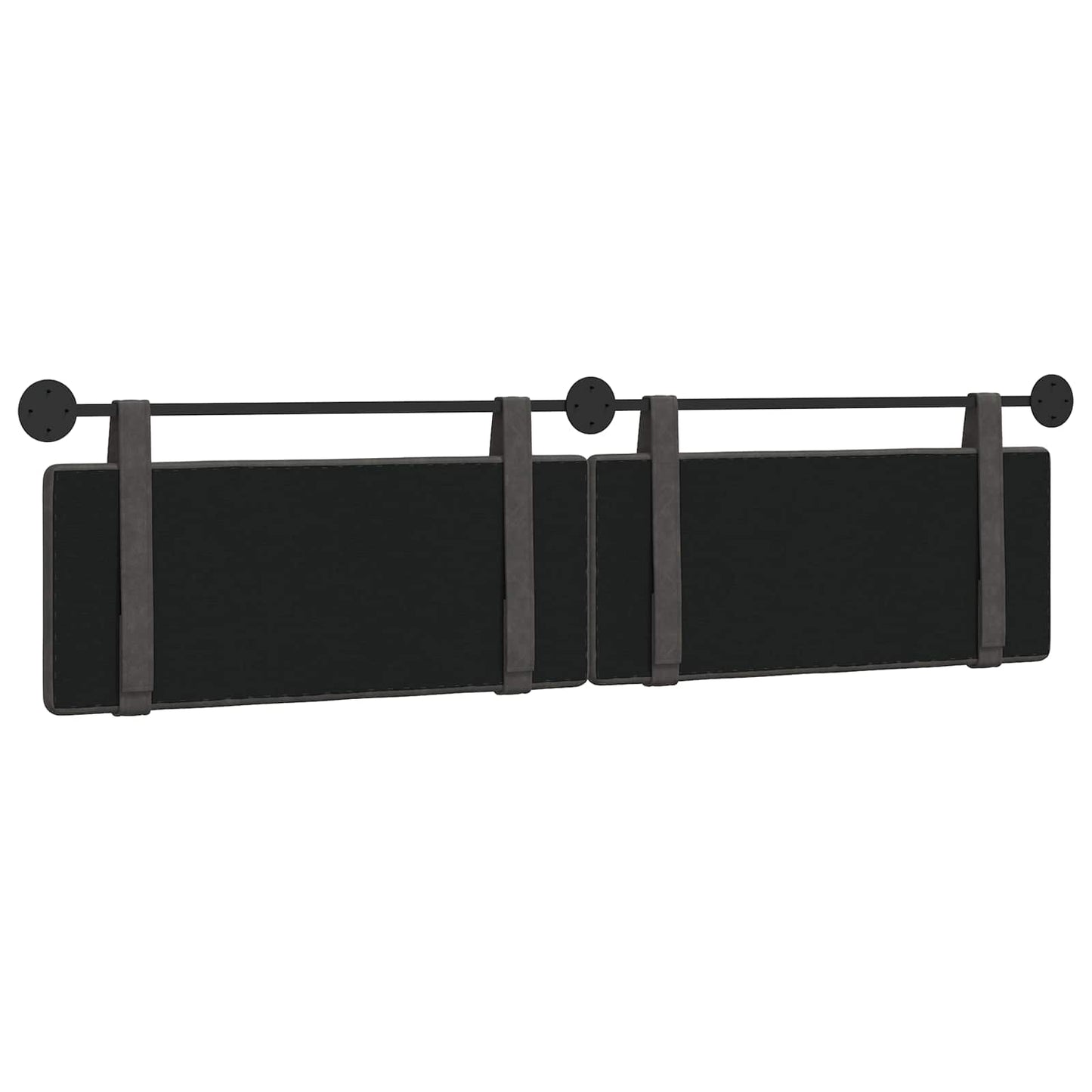 Hangend hoofdbord Zwart Antiek PU is nu te koop bij PeponiXL, paradijselijk wonen!