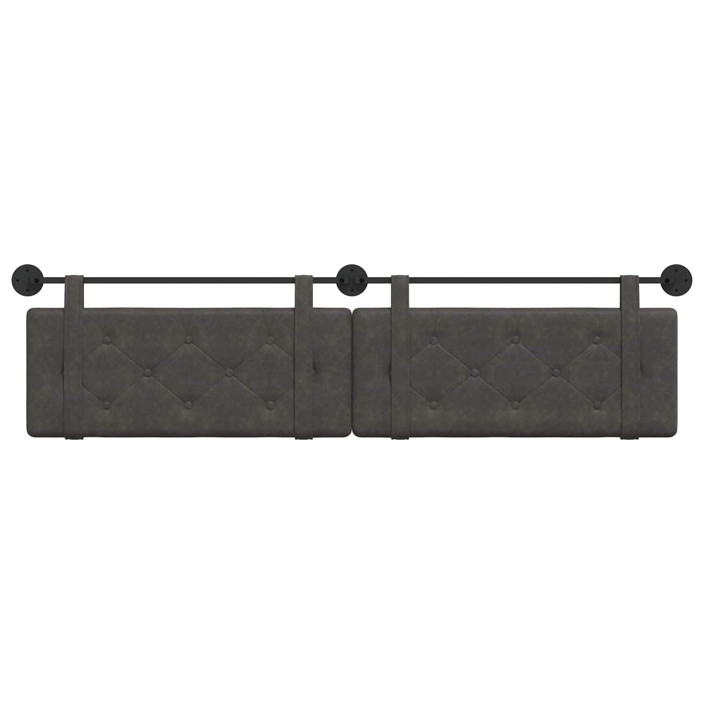 Hangend hoofdbord Zwart Antiek PU is nu te koop bij PeponiXL, paradijselijk wonen!