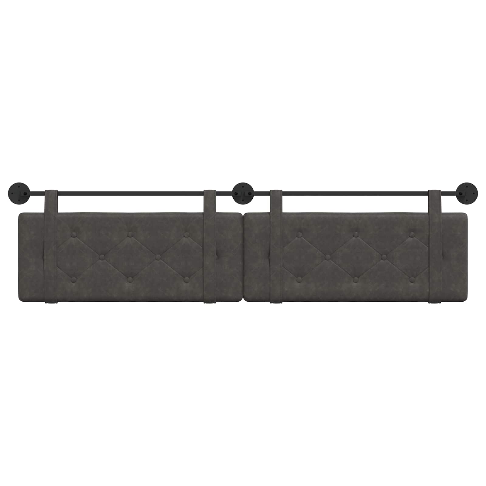 Hangend hoofdbord Zwart Antiek PU is nu te koop bij PeponiXL, paradijselijk wonen!