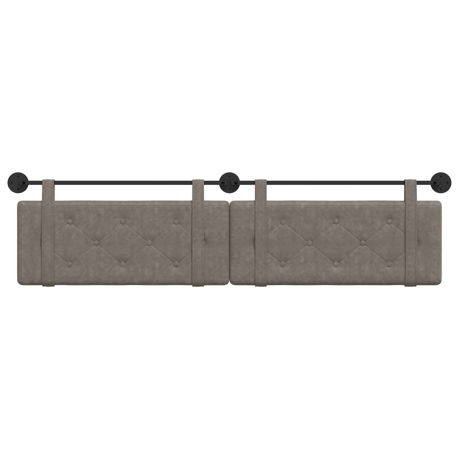 Hangend hoofdbord Grijs Antiek PU is nu te koop bij PeponiXL, paradijselijk wonen!