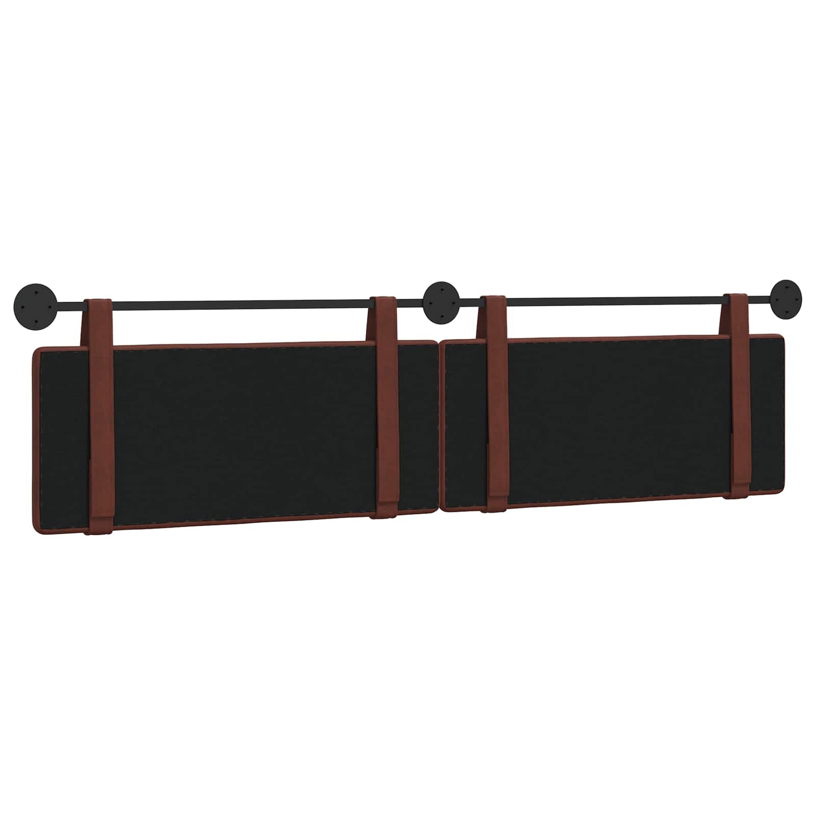 Hangend hoofdbord Glanzend Bruin Antiek PU is nu te koop bij PeponiXL, paradijselijk wonen!