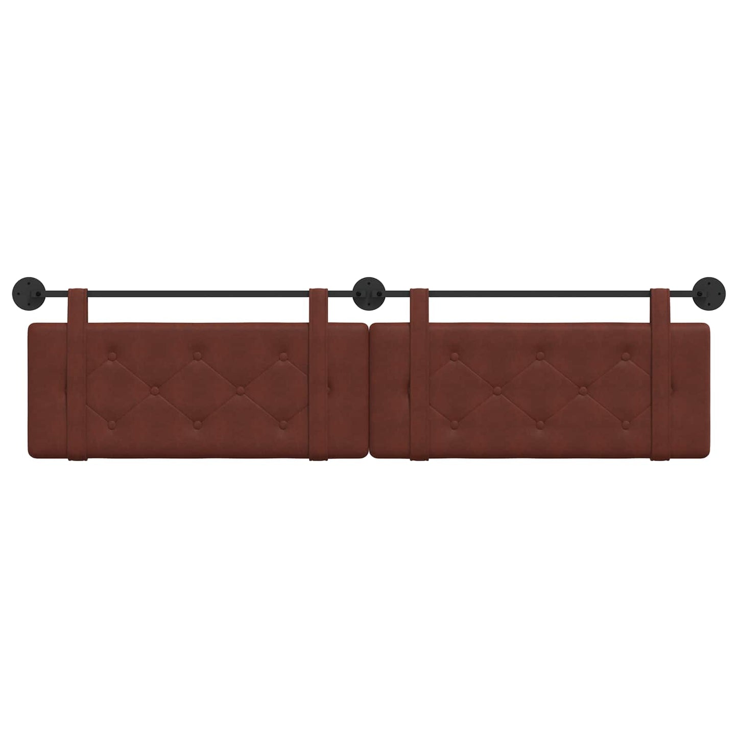 Hangend hoofdbord Glanzend Bruin Antiek PU is nu te koop bij PeponiXL, paradijselijk wonen!
