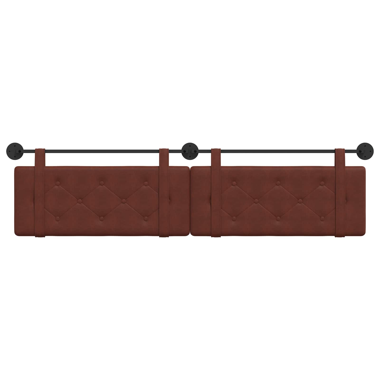 Hangend hoofdbord Glanzend Bruin Antiek PU is nu te koop bij PeponiXL, paradijselijk wonen!