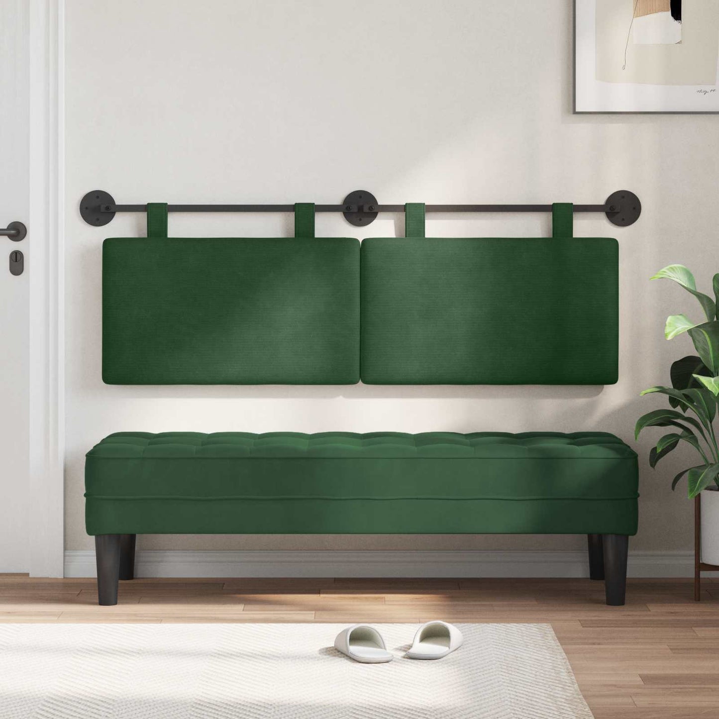 Hangend hoofdbord Jungle Groen Katoen Stof is nu te koop bij PeponiXL, paradijselijk wonen!