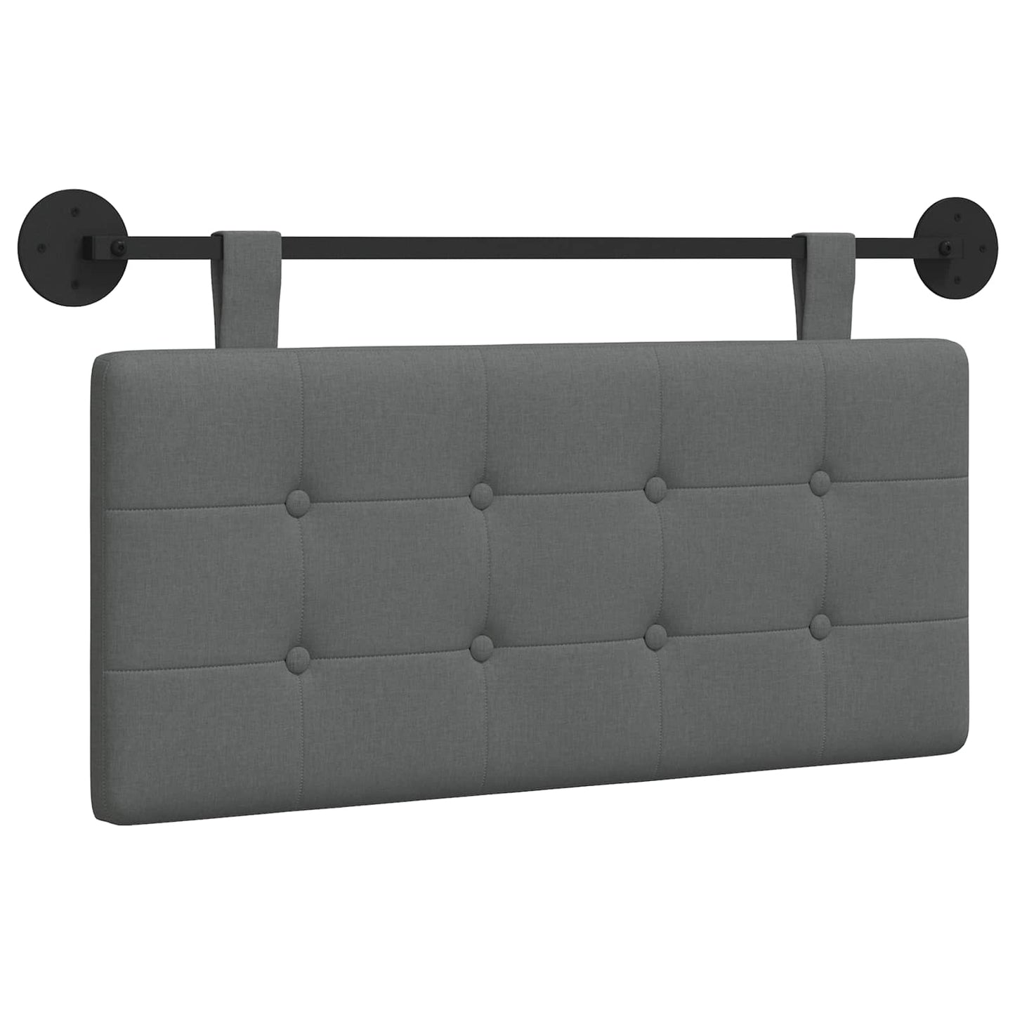 Hangend hoofdbord Donkergrijs Stof is nu te koop bij PeponiXL, paradijselijk wonen!