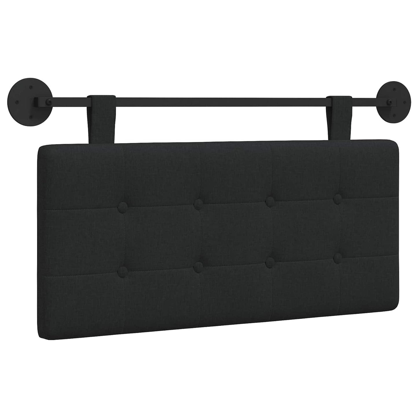 Hangend hoofdbord Zwart Stof is nu te koop bij PeponiXL, paradijselijk wonen!