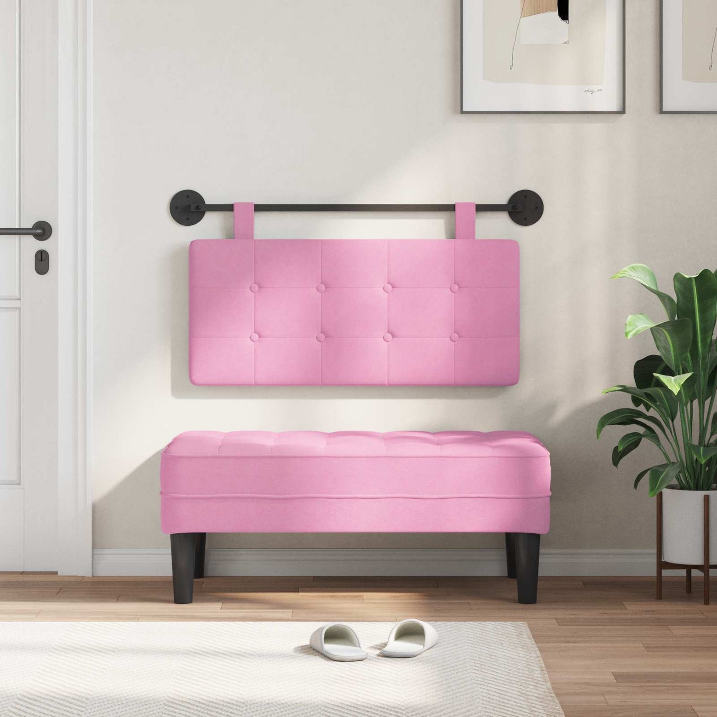 Hangend hoofdbord Stof is nu te koop bij PeponiXL, paradijselijk wonen!