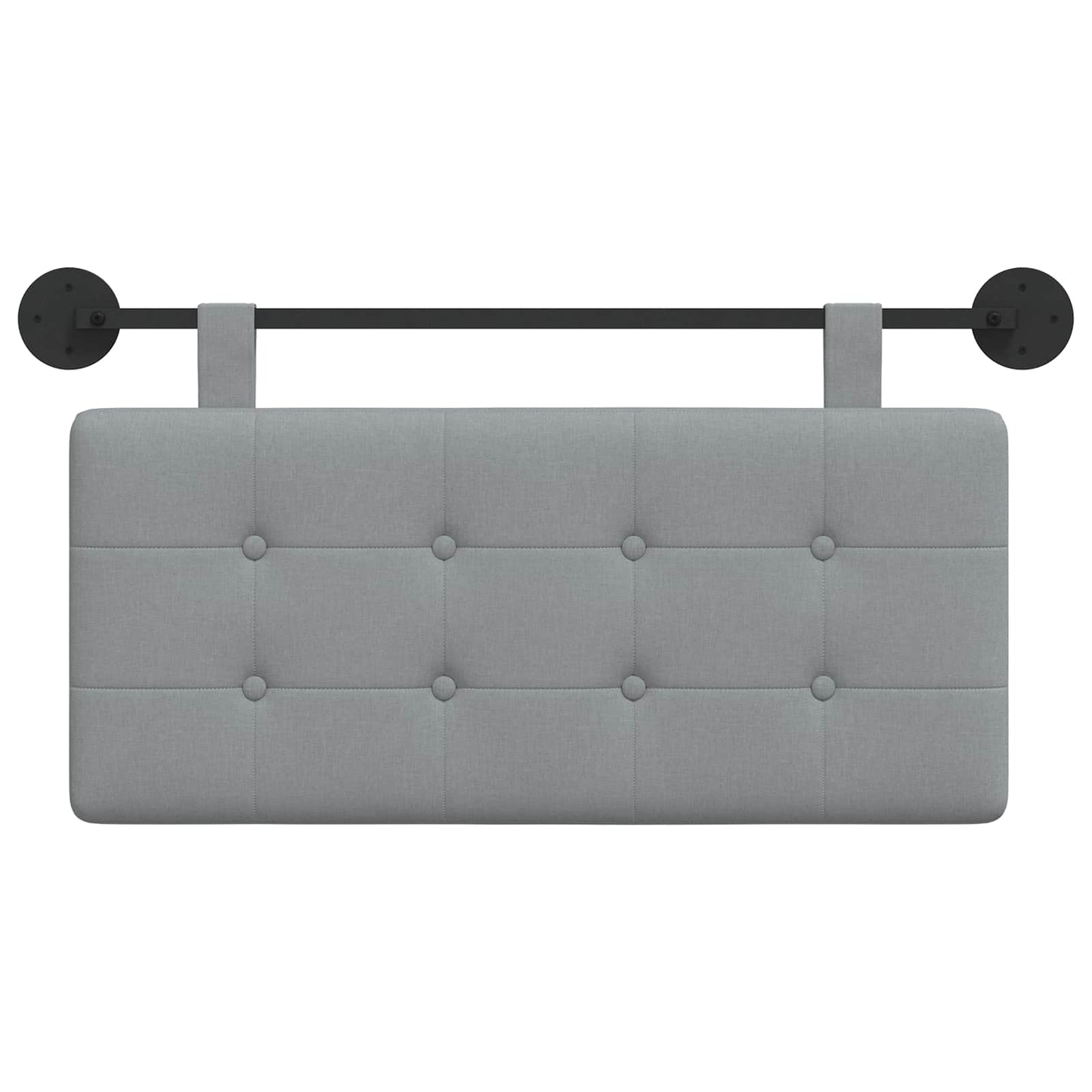 Hangend hoofdbord Lichtgrijs Stof is nu te koop bij PeponiXL, paradijselijk wonen!