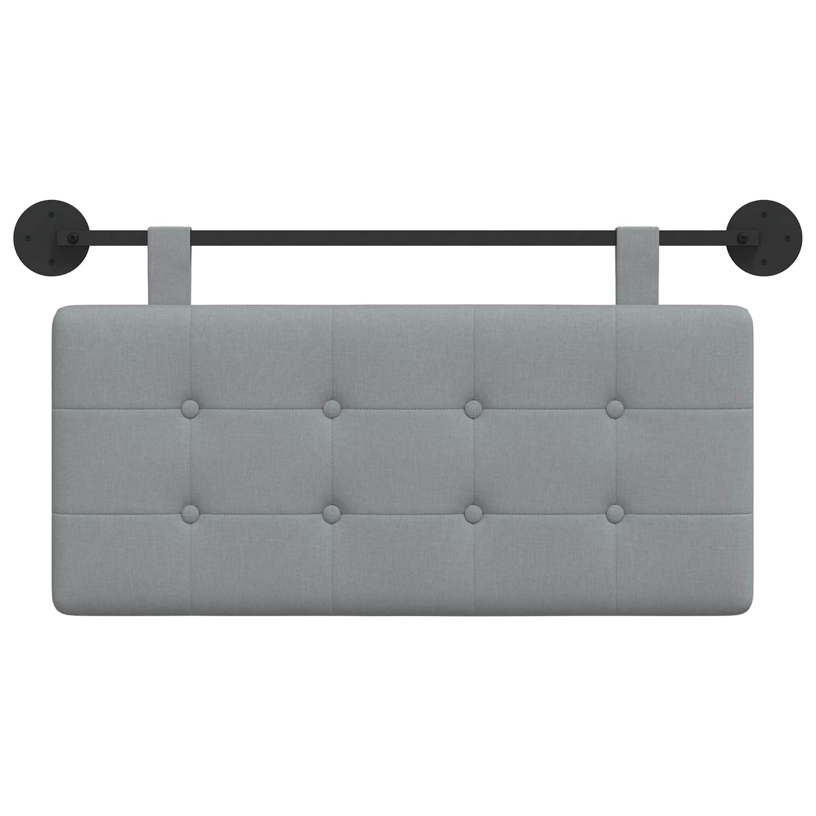 Hangend hoofdbord Lichtgrijs Stof is nu te koop bij PeponiXL, paradijselijk wonen!