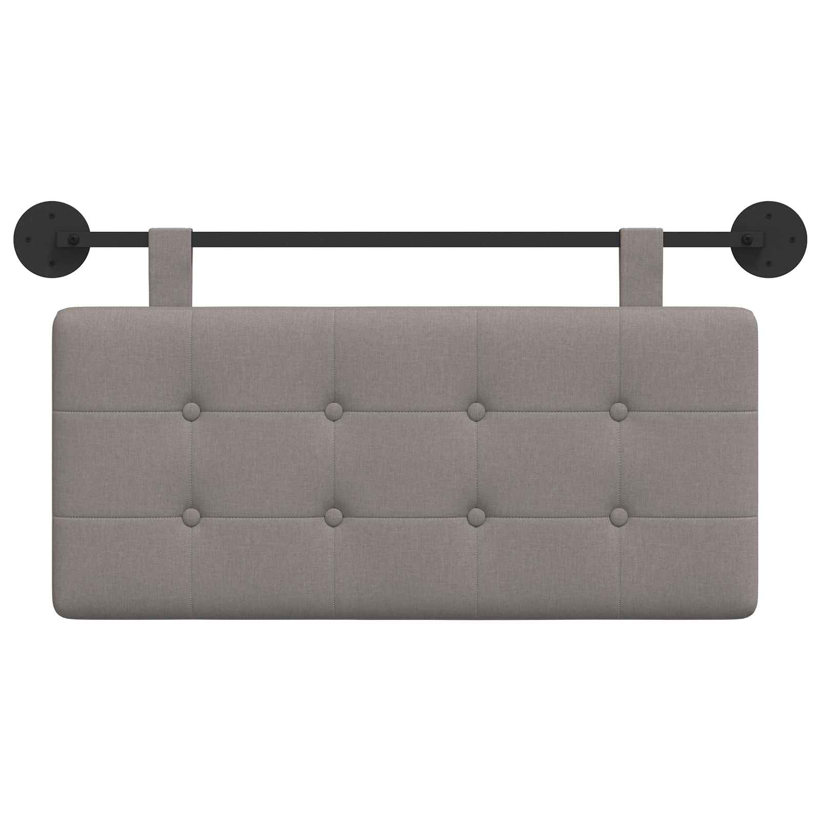 Hangend hoofdbord Taupe Stof is nu te koop bij PeponiXL, paradijselijk wonen!