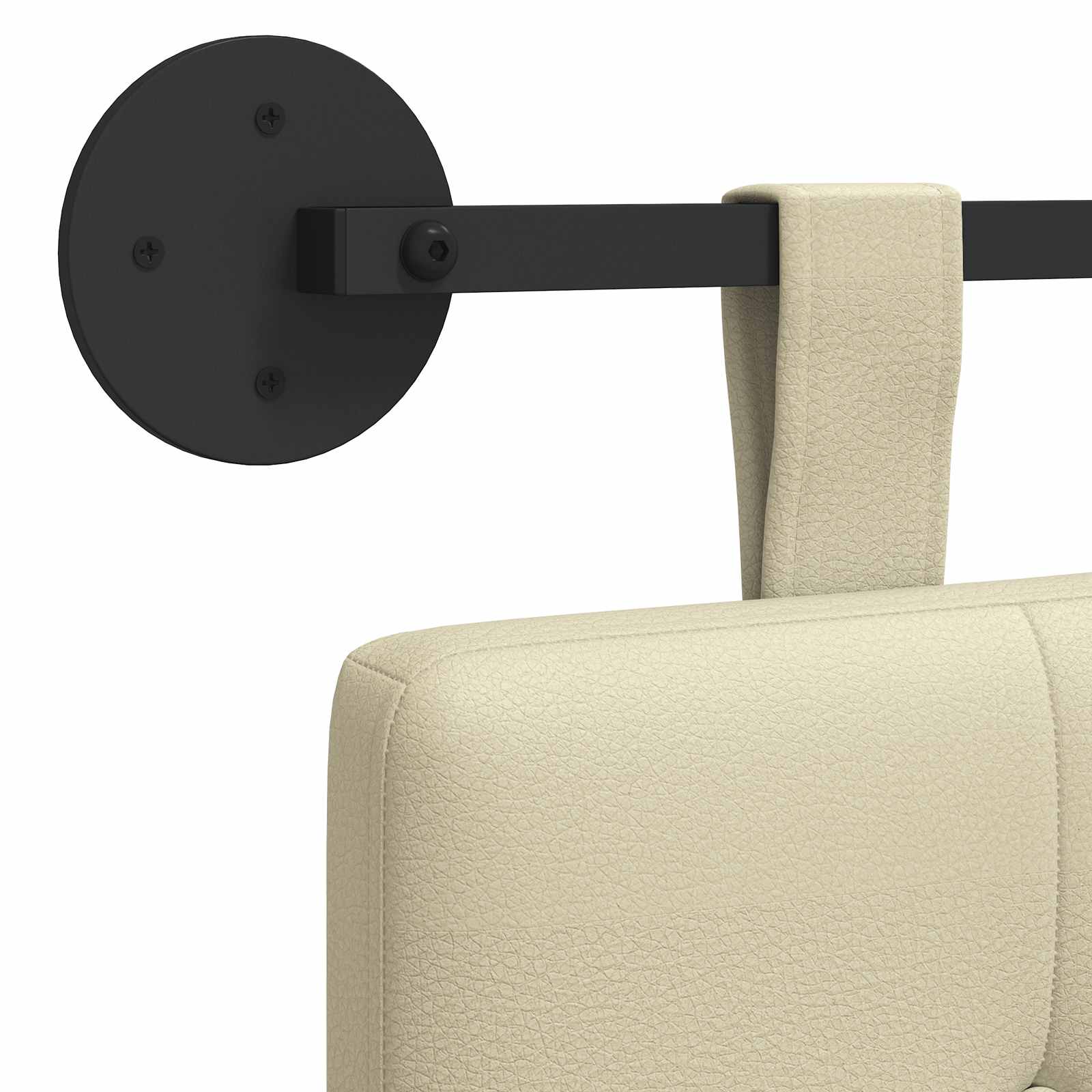 Hangend Hoofdeinde Crème 100 x 55 x 5 cm Nep Leer is nu te koop bij PeponiXL, paradijselijk wonen!