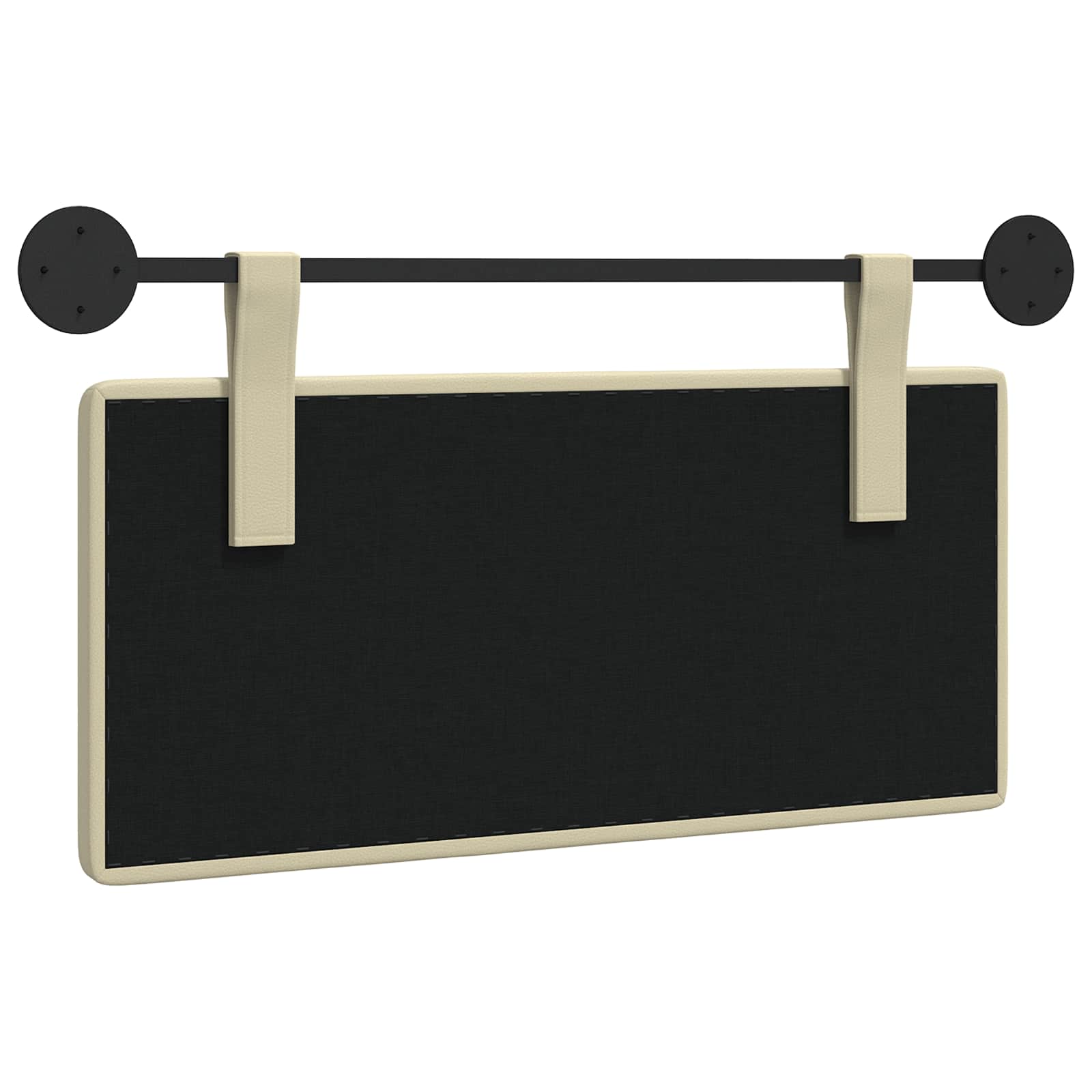 Hangend Hoofdeinde Crème 100 x 55 x 5 cm Nep Leer is nu te koop bij PeponiXL, paradijselijk wonen!