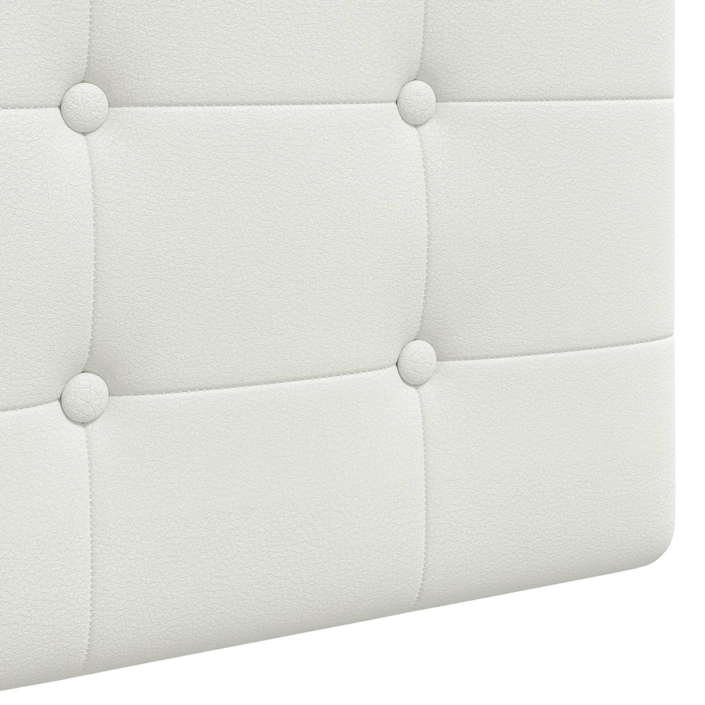 Hangend Hoofdeinde Wandgemonteerd Wit 100 x 55 x 5 cm Nep Leer is nu te koop bij PeponiXL, paradijselijk wonen!