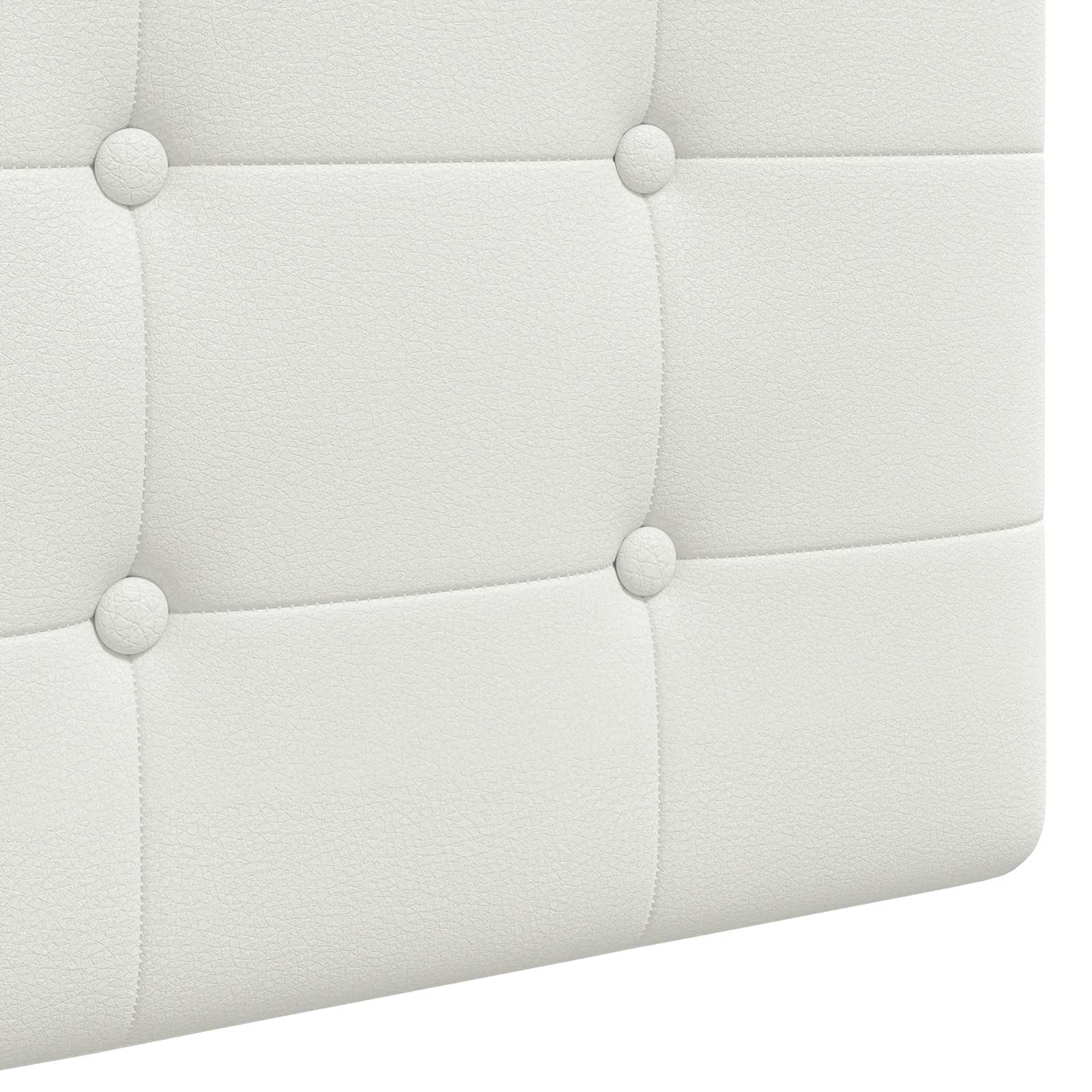 Hangend Hoofdeinde Wandgemonteerd Wit 100 x 55 x 5 cm Nep Leer is nu te koop bij PeponiXL, paradijselijk wonen!