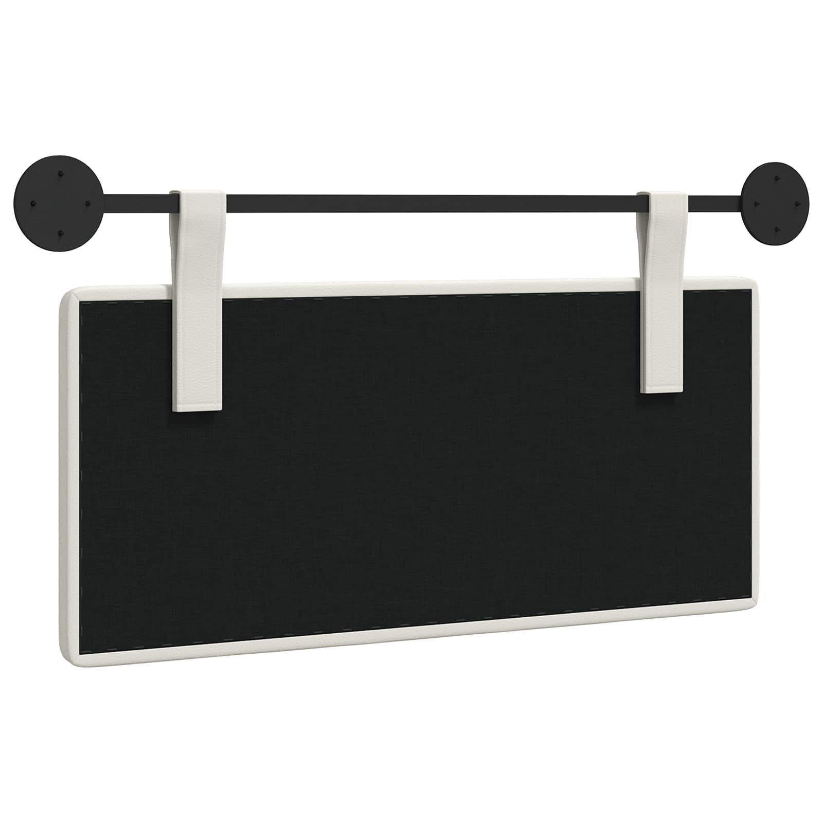 Hangend Hoofdeinde Wandgemonteerd Wit 100 x 55 x 5 cm Nep Leer is nu te koop bij PeponiXL, paradijselijk wonen!