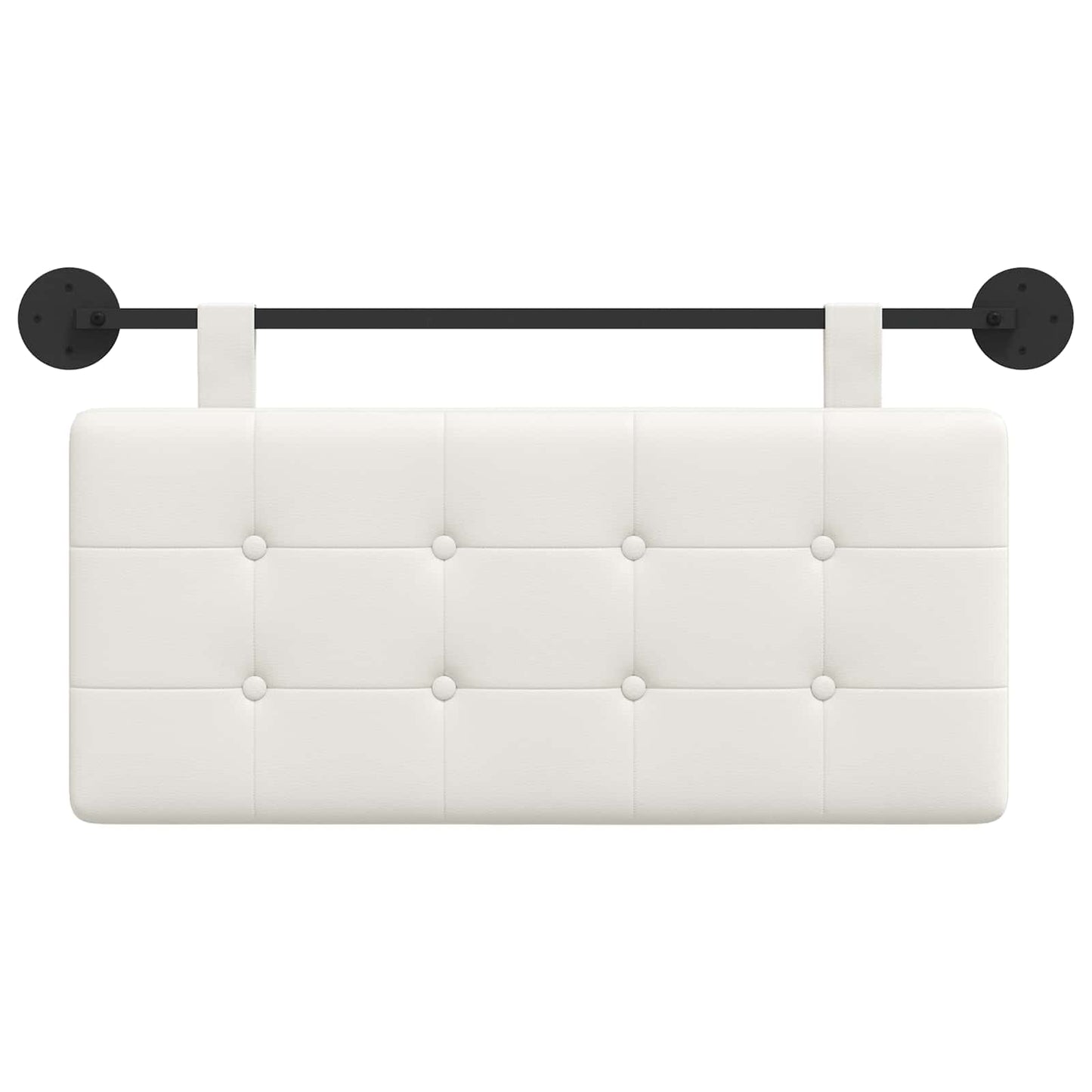 Hangend Hoofdeinde Wandgemonteerd Wit 100 x 55 x 5 cm Nep Leer is nu te koop bij PeponiXL, paradijselijk wonen!