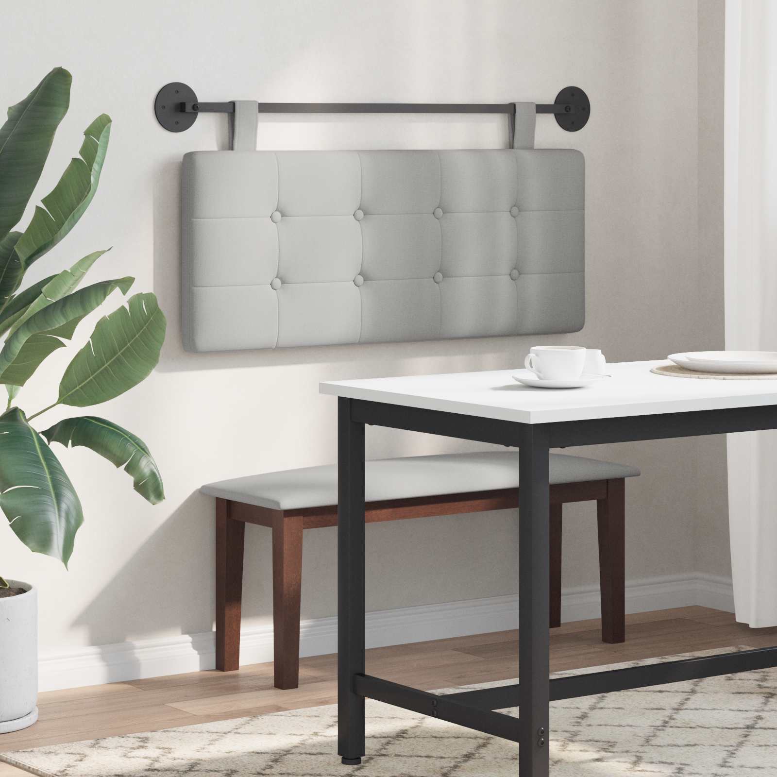 Hangend hoofdbord Stof is nu te koop bij PeponiXL, paradijselijk wonen!