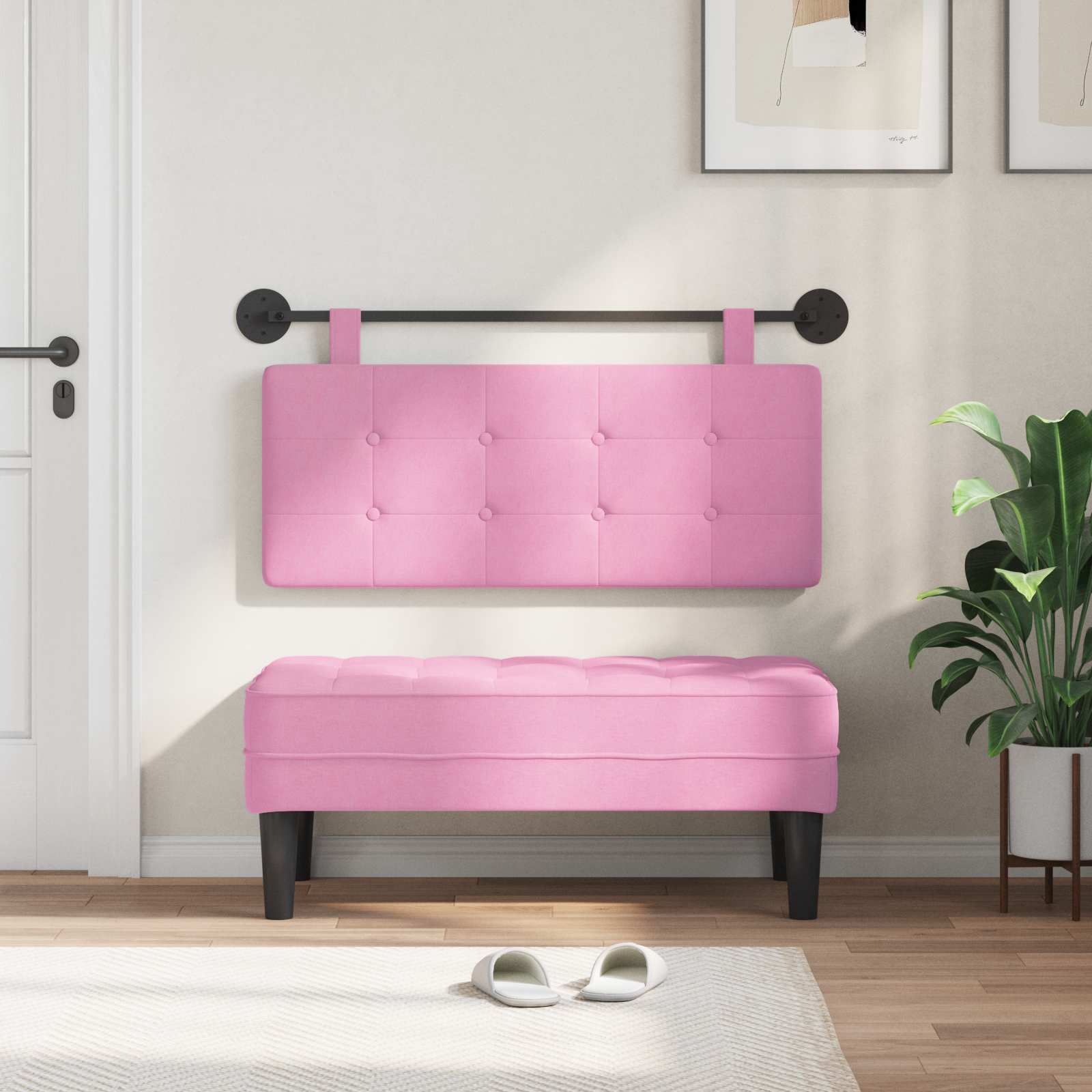 Hangend hoofdbord Stof is nu te koop bij PeponiXL, paradijselijk wonen!