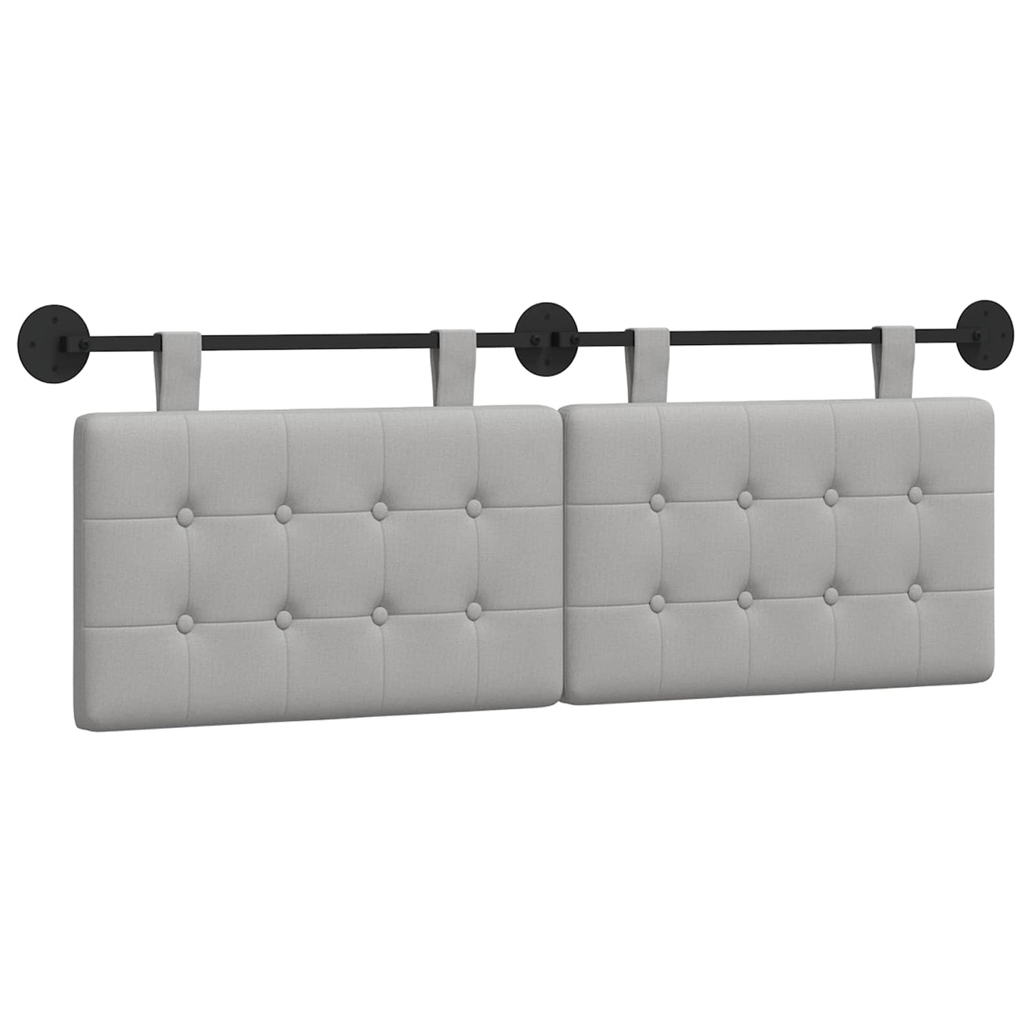 Hangend hoofdbord Wolkengrijs Stof is nu te koop bij PeponiXL, paradijselijk wonen!