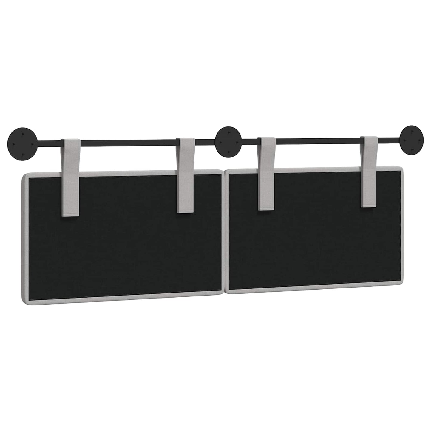 Hangend hoofdbord Wolkengrijs Stof is nu te koop bij PeponiXL, paradijselijk wonen!