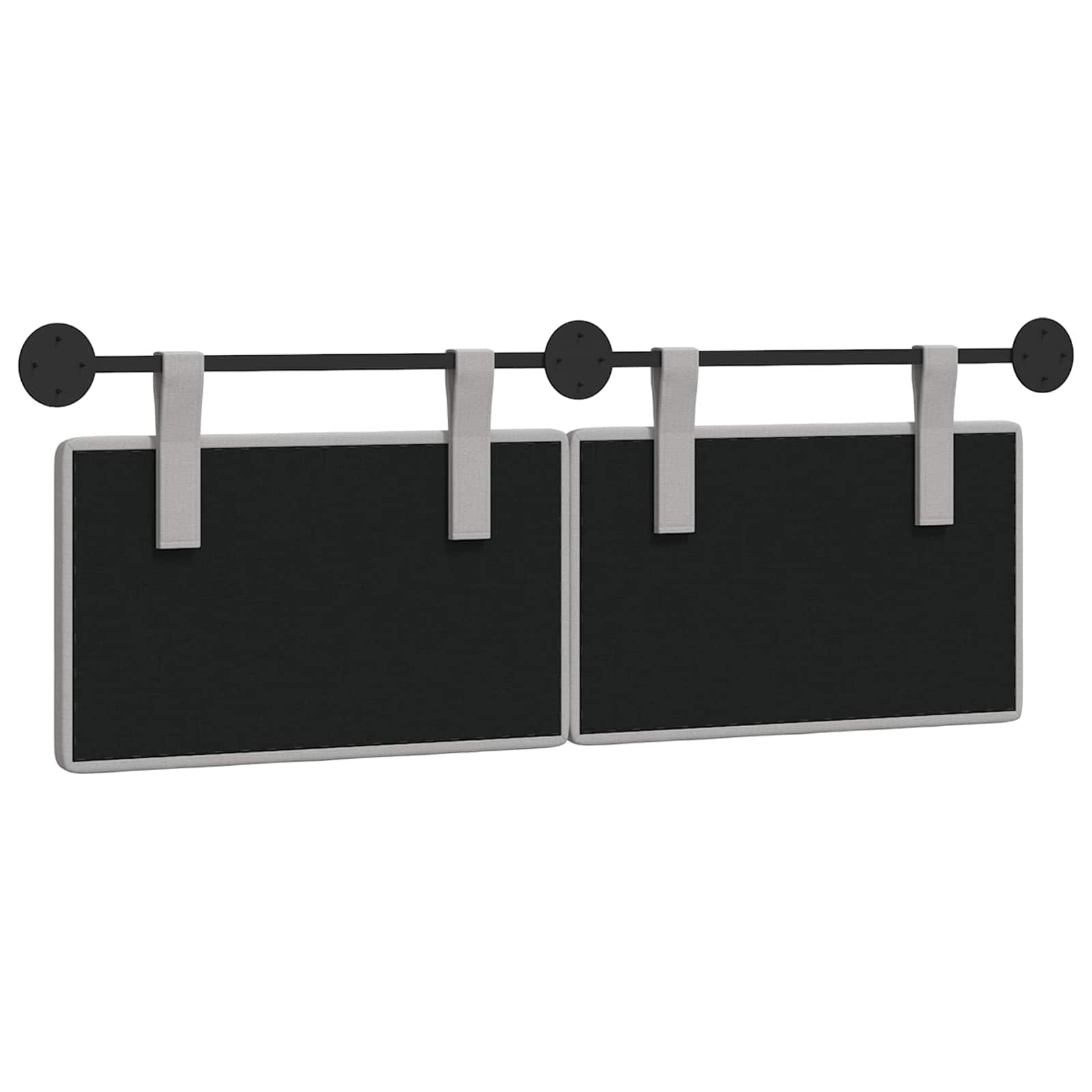 Hangend hoofdbord Wolkengrijs Stof is nu te koop bij PeponiXL, paradijselijk wonen!