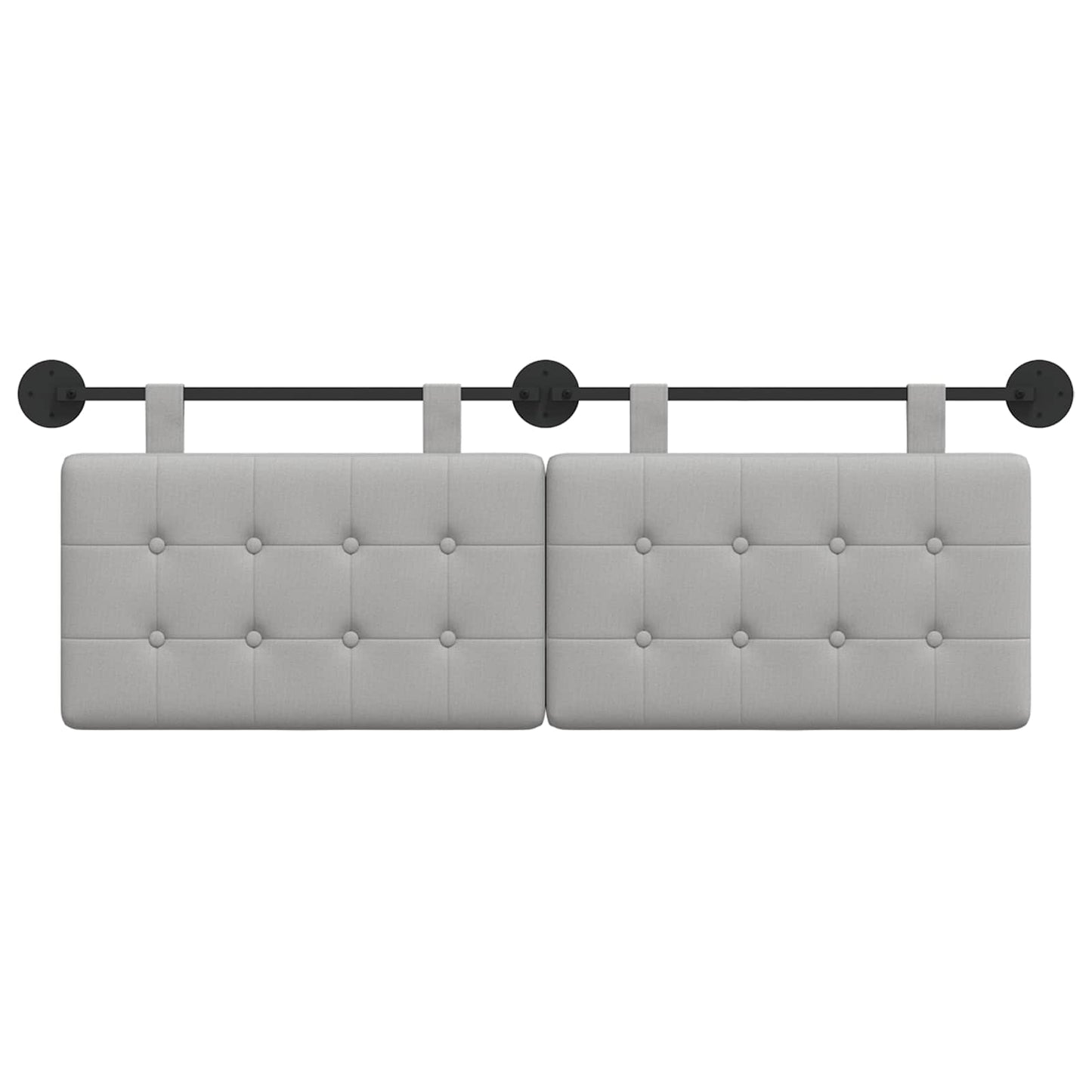 Hangend hoofdbord Wolkengrijs Stof is nu te koop bij PeponiXL, paradijselijk wonen!
