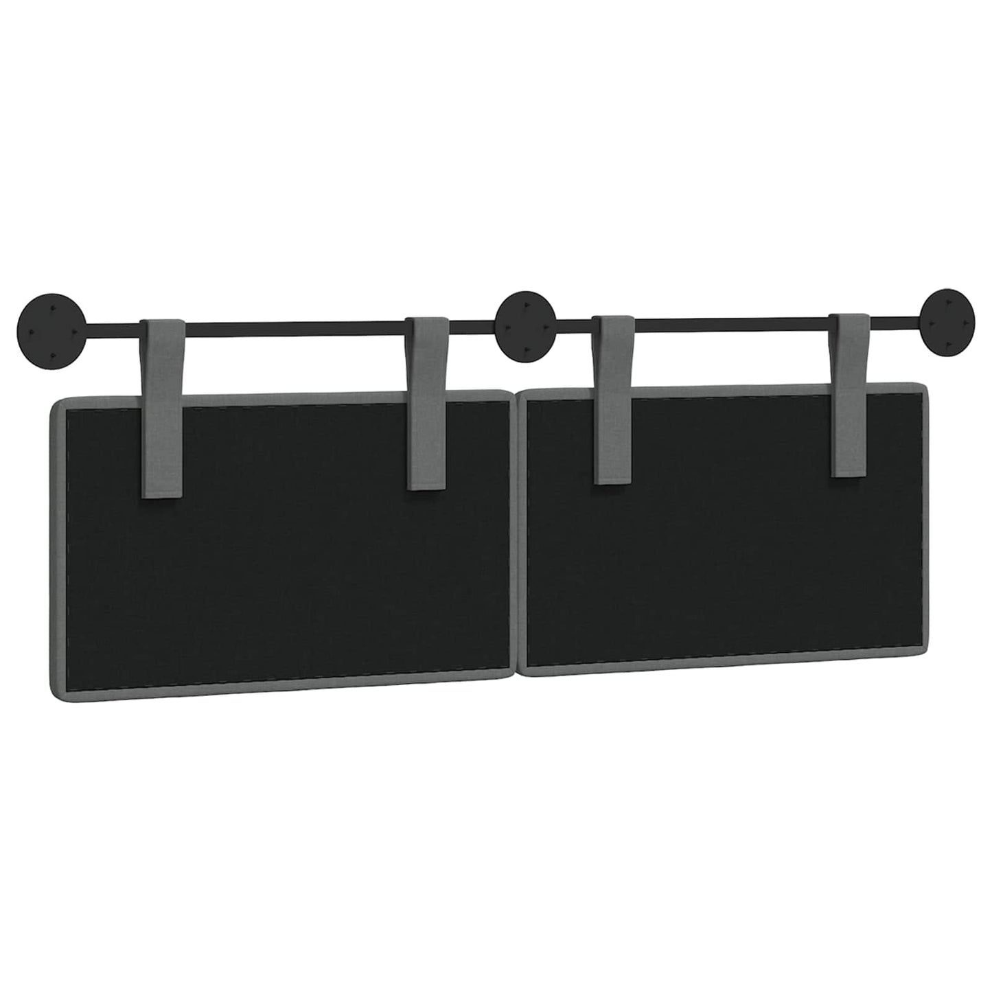 Hangend hoofdbord Donkergrijs Stof is nu te koop bij PeponiXL, paradijselijk wonen!