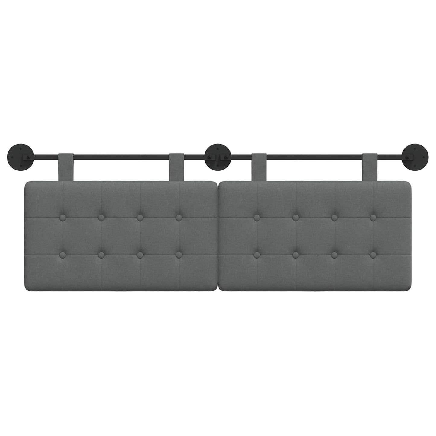 Hangend hoofdbord Donkergrijs Stof is nu te koop bij PeponiXL, paradijselijk wonen!