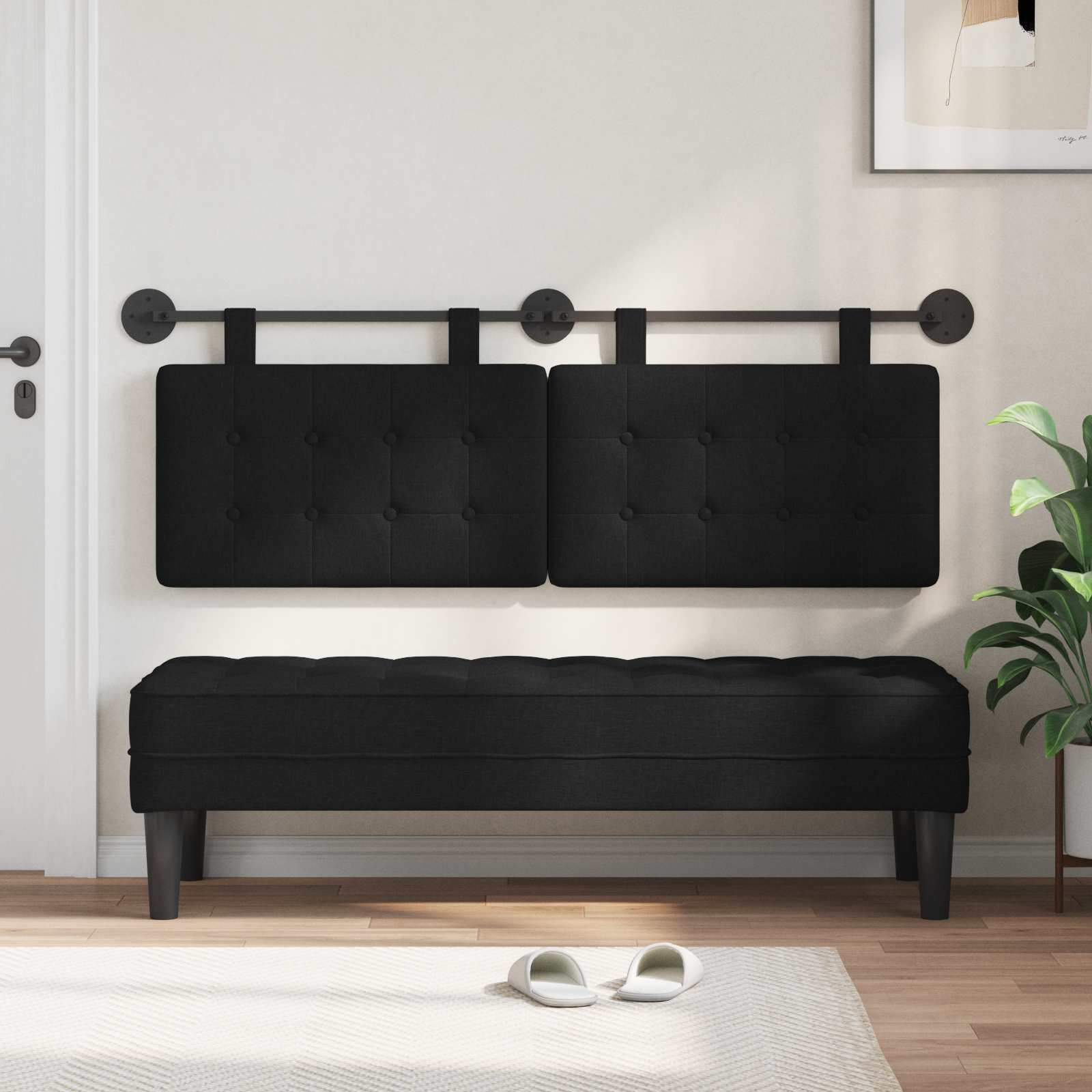 Hangend hoofdbord Stof is nu te koop bij PeponiXL, paradijselijk wonen!