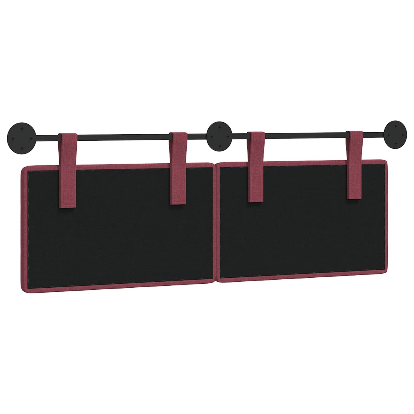 Hangend Hoofdeinde Wandgemonteerd Wijnrood 130 x 55 x 5 cm Stof is nu te koop bij PeponiXL, paradijselijk wonen!