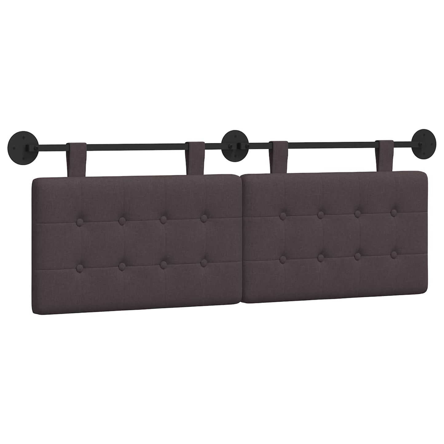 Hangend hoofdbord Donkerbruin Stof is nu te koop bij PeponiXL, paradijselijk wonen!
