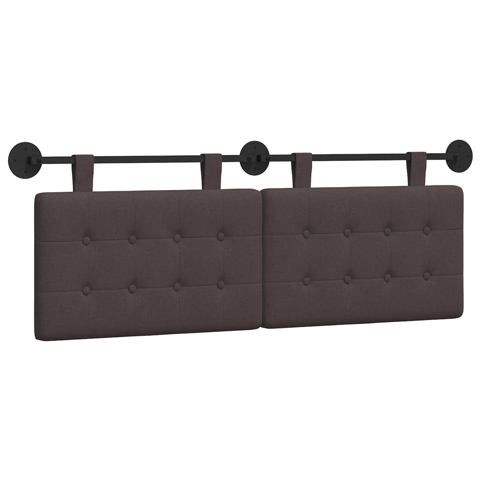 Hangend hoofdbord Donkerbruin Stof is nu te koop bij PeponiXL, paradijselijk wonen!