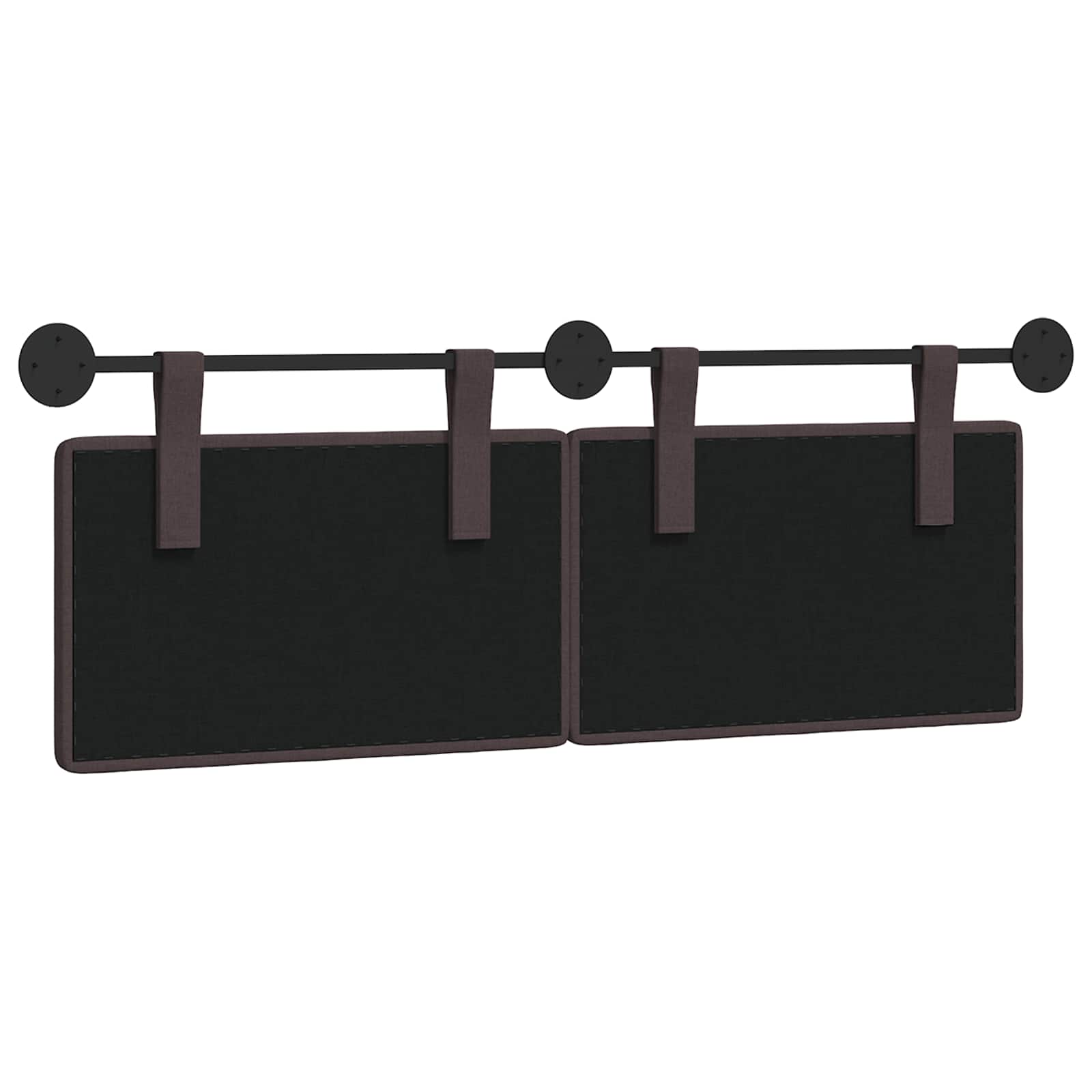 Hangend hoofdbord Donkerbruin Stof is nu te koop bij PeponiXL, paradijselijk wonen!